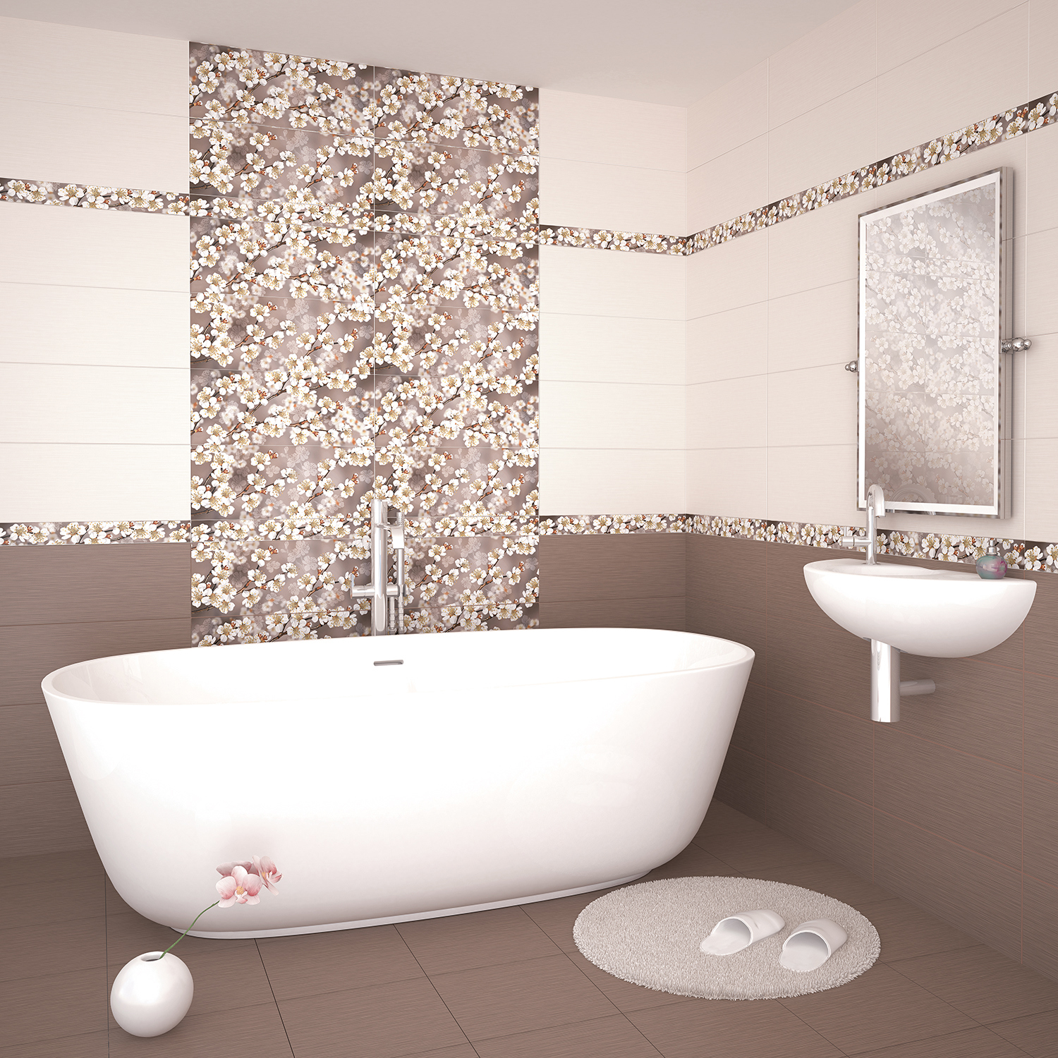 Изображение товара Напольная плитка Azori Amati 504113002ekb 42x42см коричневая