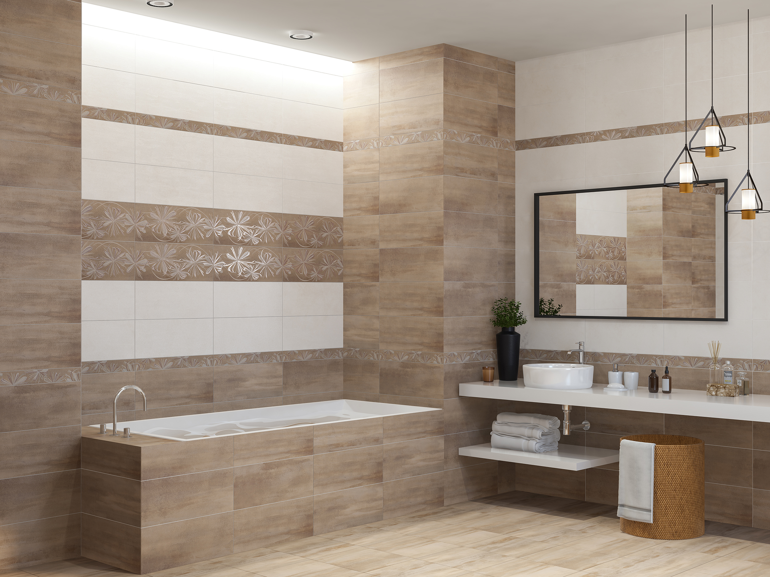 Изображение товара Настенная плитка Azori Sonnet 508061201prm 20.1x50.5 см белая