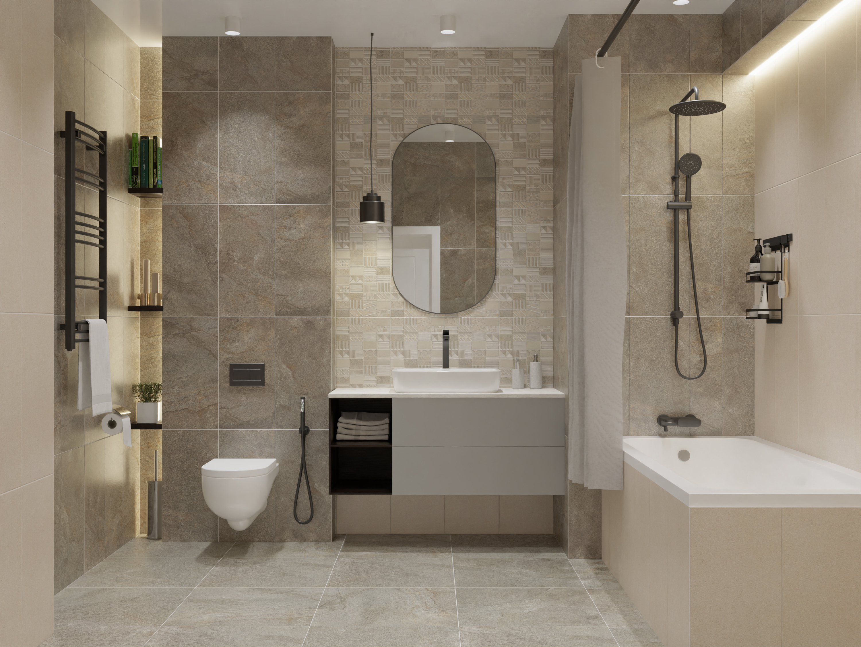 Изображение товара Керамогранит Azori Stone quarzit 60x60 см серый для пола и стен