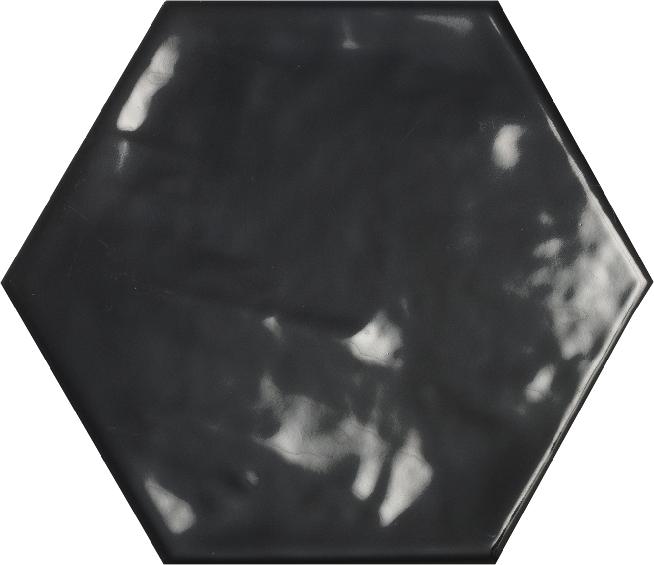 Изображение товара Керамогранит Ecoceramic Chiara Negro 20x24см шестигранный для интерьера и фасада