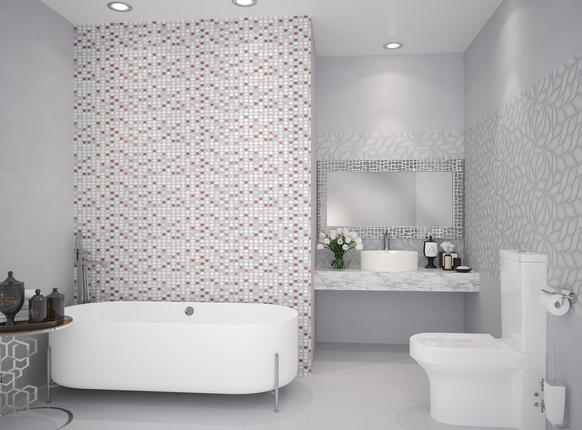 Изображение товара Настенная плитка Eletto ceramica Malwiya 24.2x70 см бетон матовая Россия