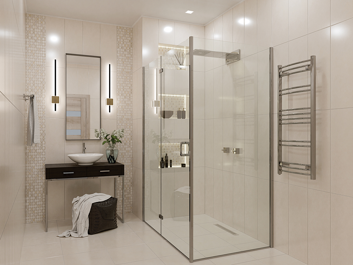 Изображение товара Настенная плитка Eletto ceramica Malwiya 24.2x70 см бежевый имитация бетона