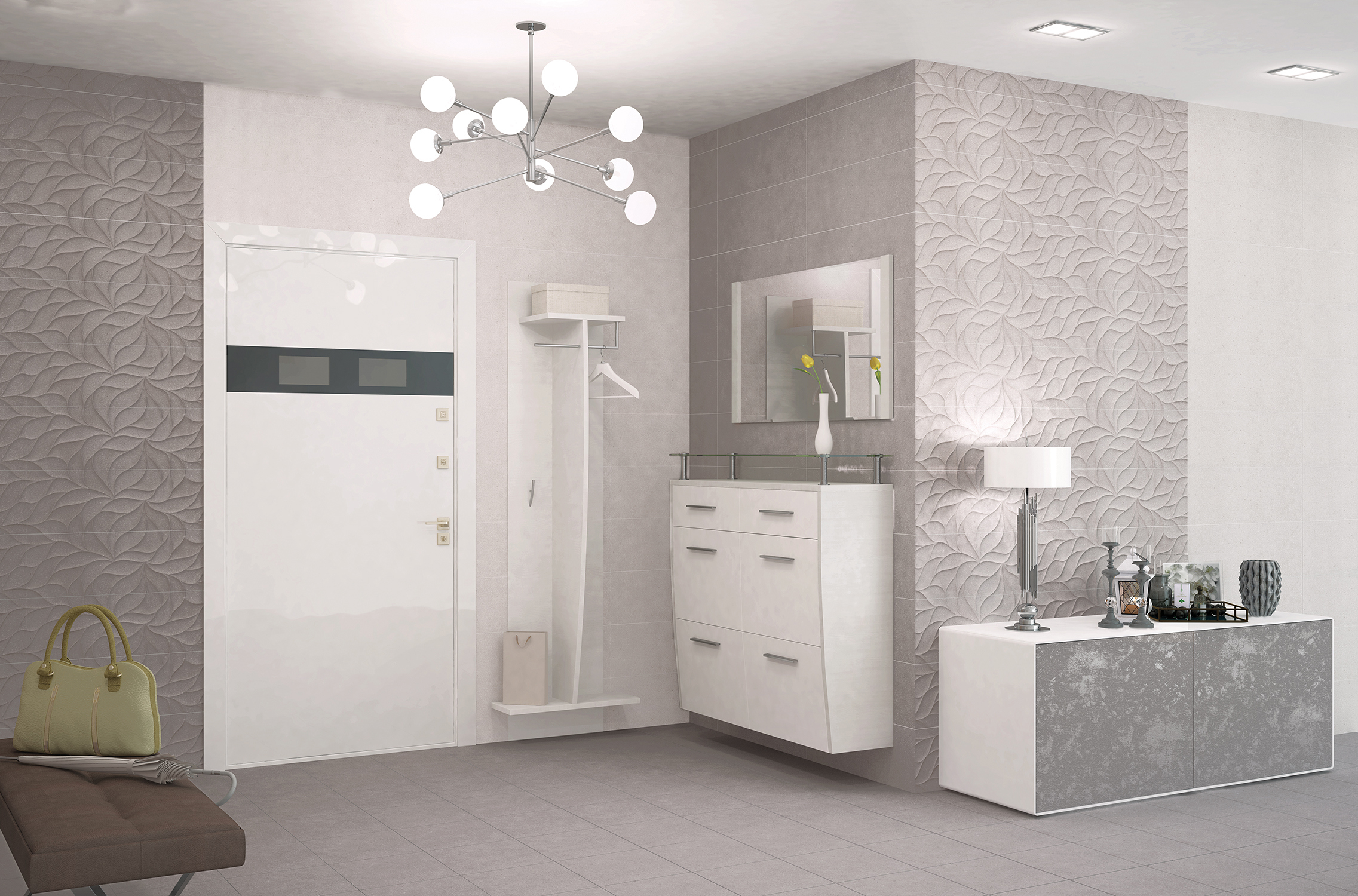 Изображение товара Настенная плитка Eletto ceramica Odense 506131202ekb 24.2x70см цвет серый