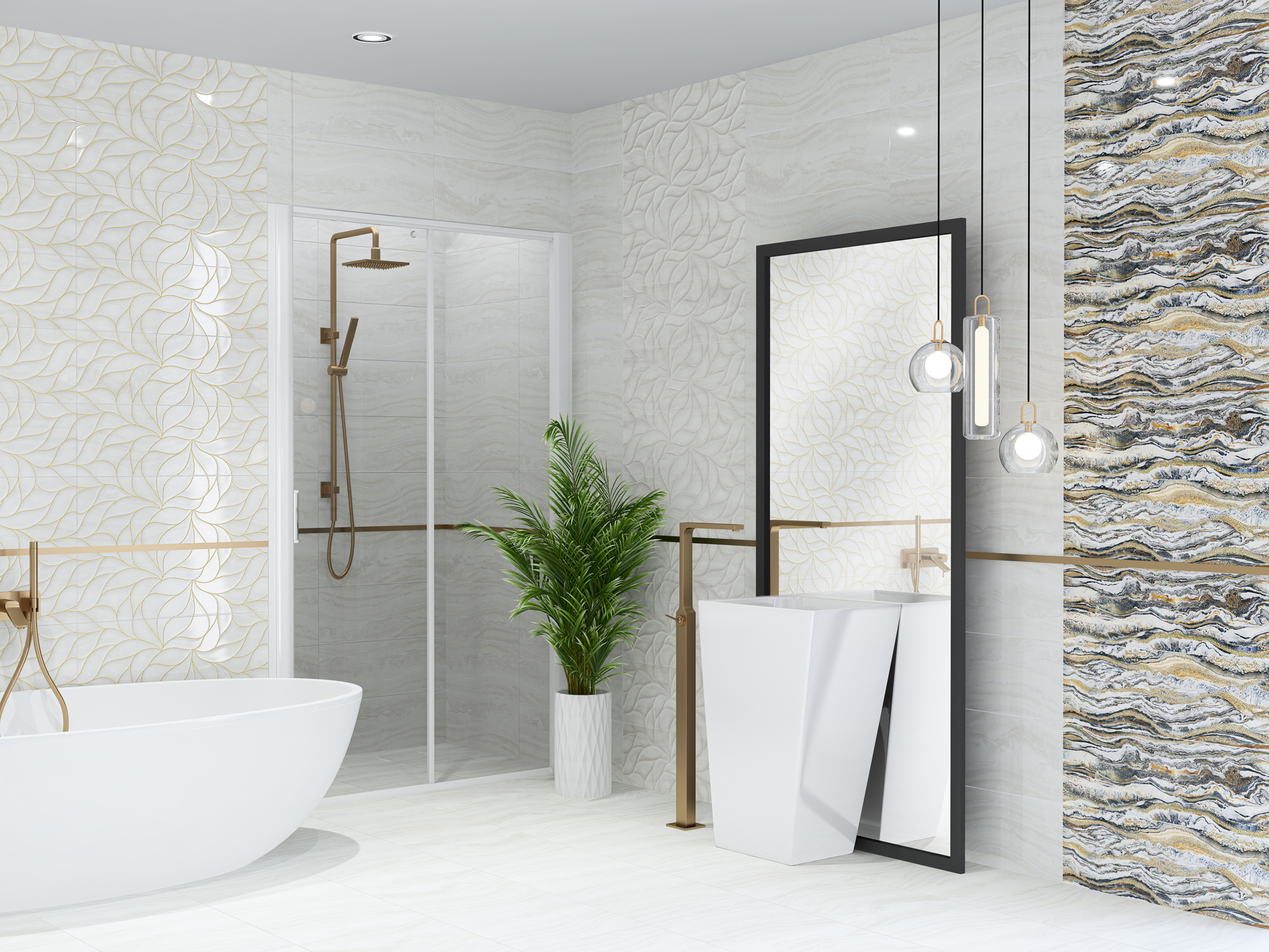 Изображение товара Настенная керамическая плитка Eletto ceramica Gala 24.2x70 с эффектом камня