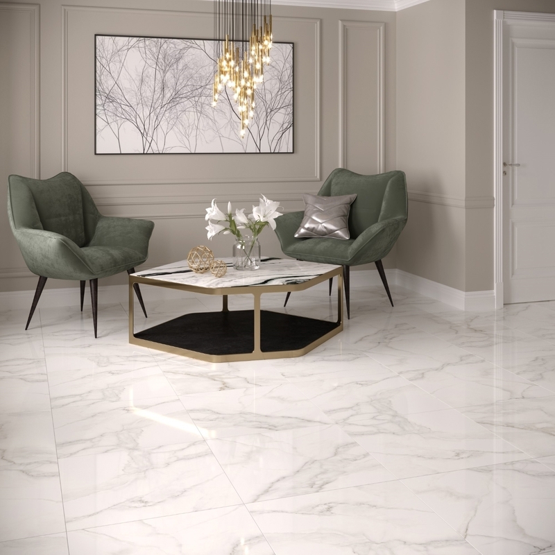Изображение товара Керамогранит Gracia ceramica Carrara белый 60x60 см