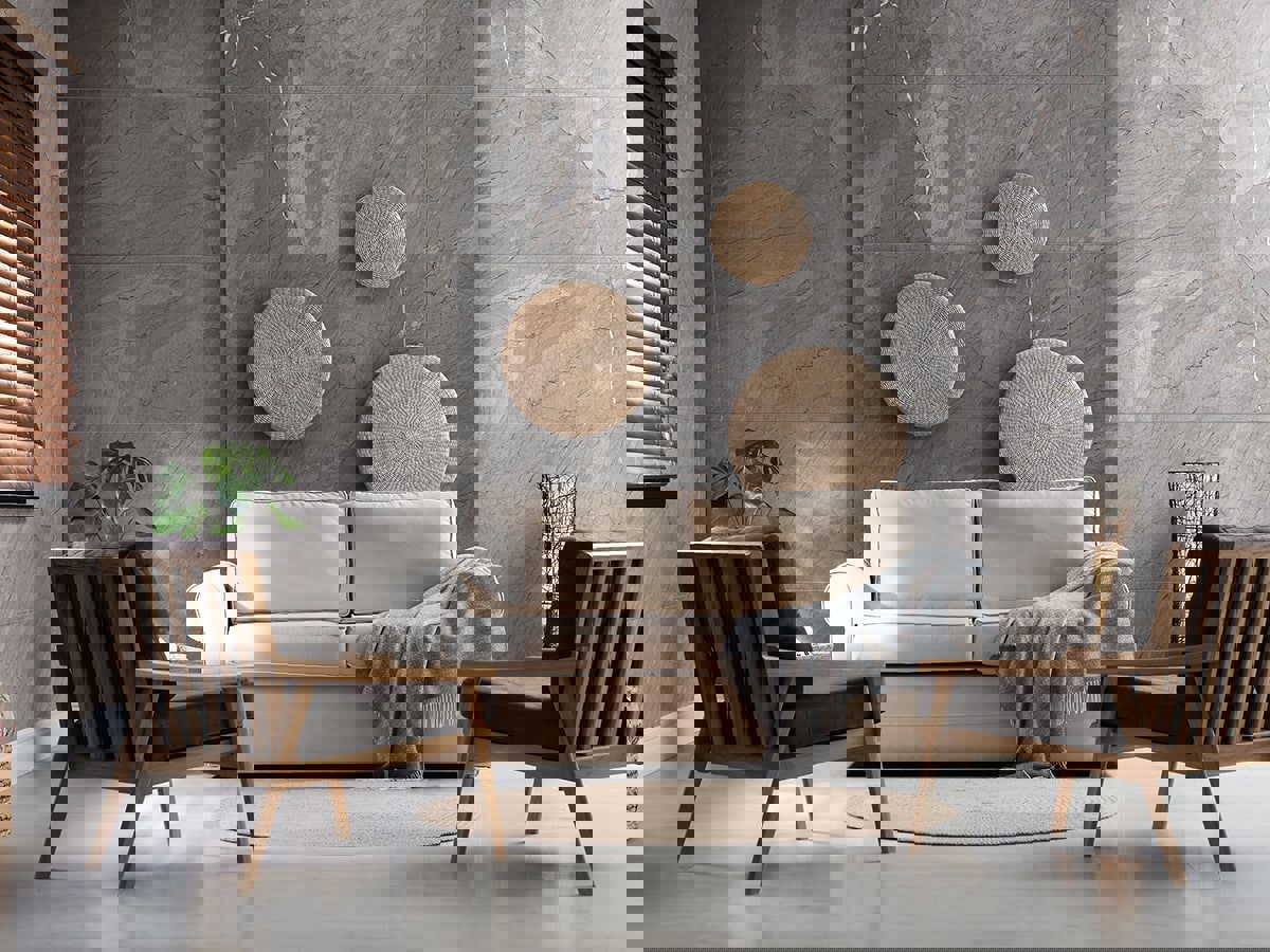 Изображение товара Керамогранит Idalgo home Sunset 60x120 см темно-серый светло-серый