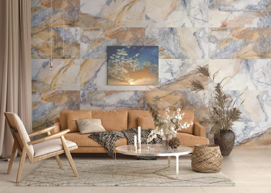 Изображение товара Керамогранит Idalgo home Lusso/люссо ID9093b087MRprm 60x120см цвет коричневый, серый, белый