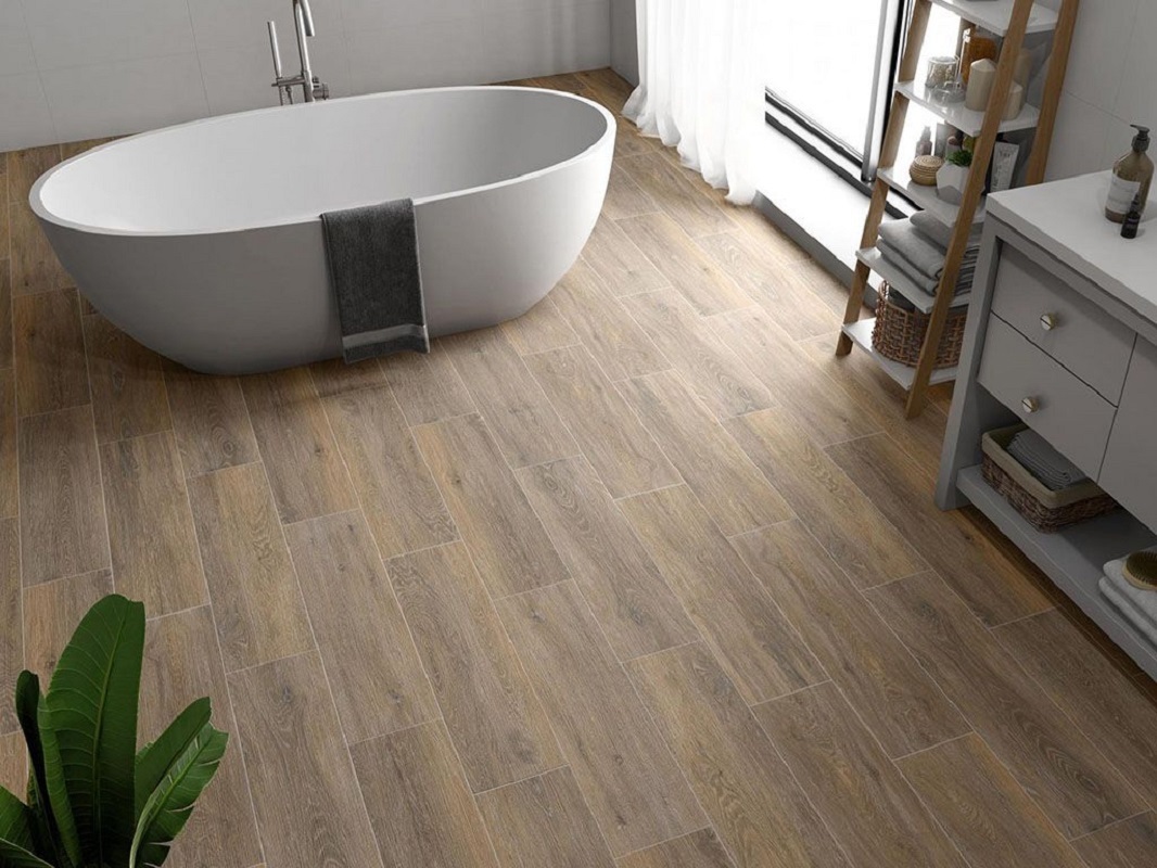 Изображение товара Керамогранит Pamesa Ceramica At.Viggo Nogal 20x120 см коричневый для пола и стен