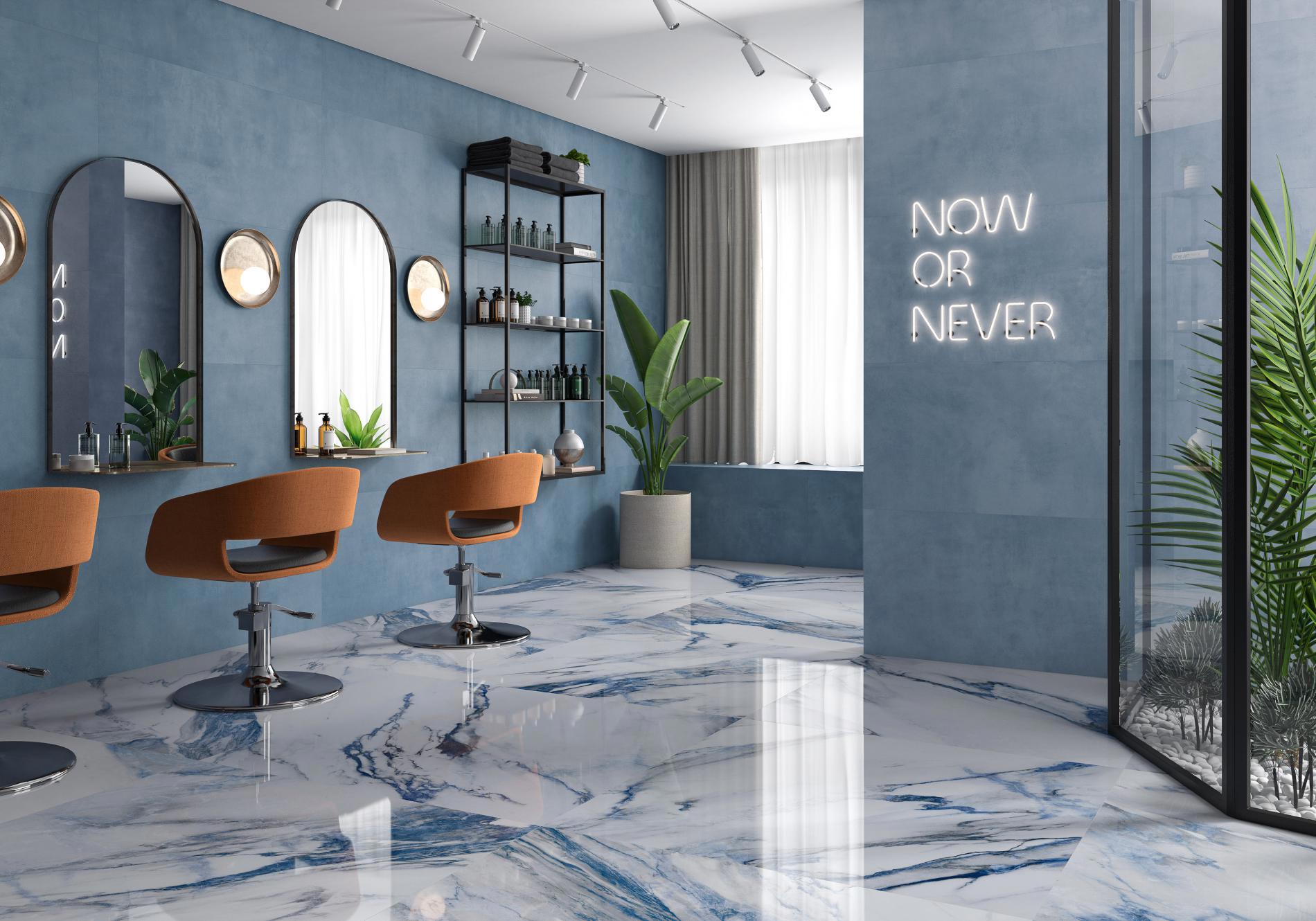 Изображение товара Керамогранит Pamesa ceramica Eleganza Bluekb 60x120 см синий антислип морозостойкий