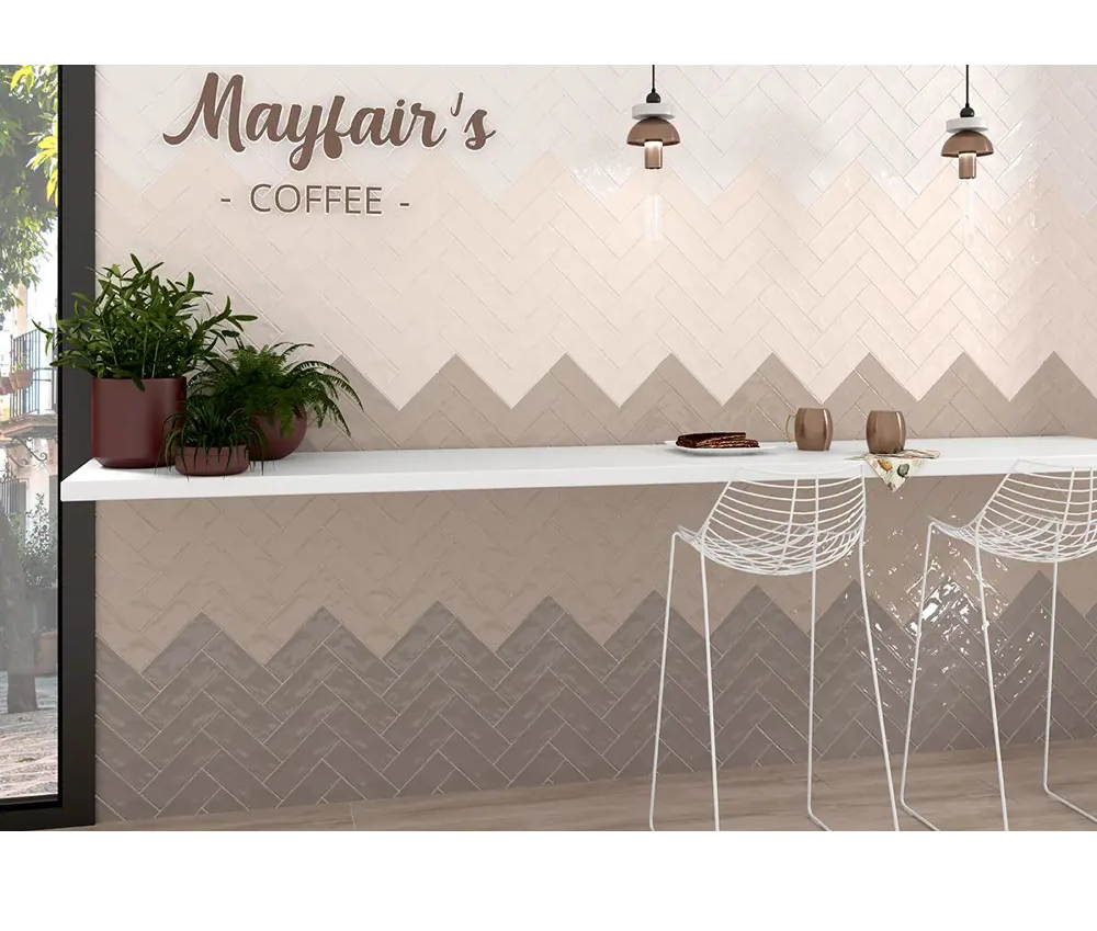 Изображение товара Керамогранит Pamesa ceramica Mayfair Tortora Brillo 6.5x20 см бежевый испанский покрытие глянцевое