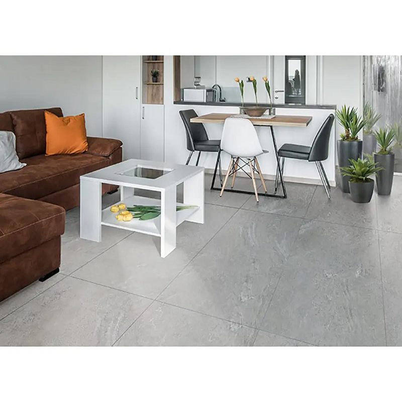 Изображение товара Керамогранит Гранитея Конжак 60x120 см светло-серый для интерьера и экстерьера