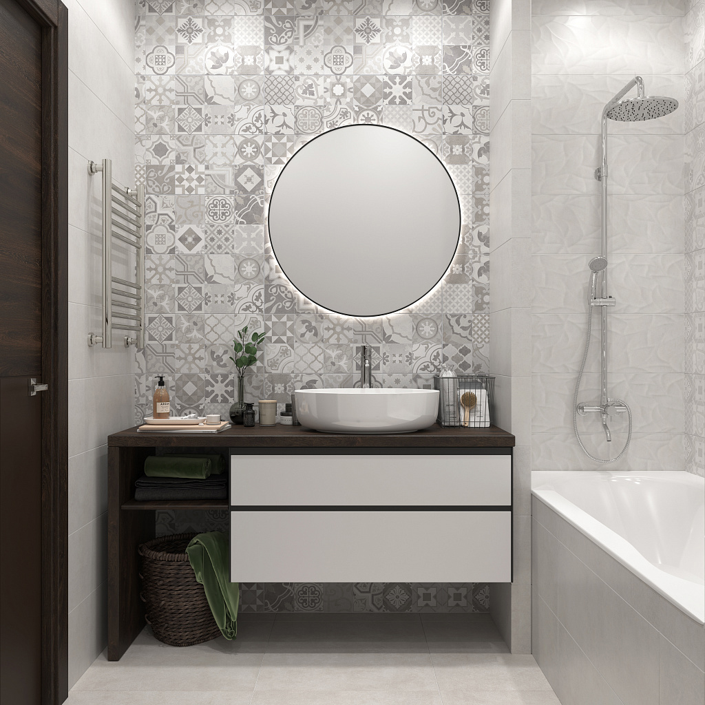 Изображение товара Напольная плитка Керамин Урбан 00-002389ekb 40x40см цвет серый/серебристый