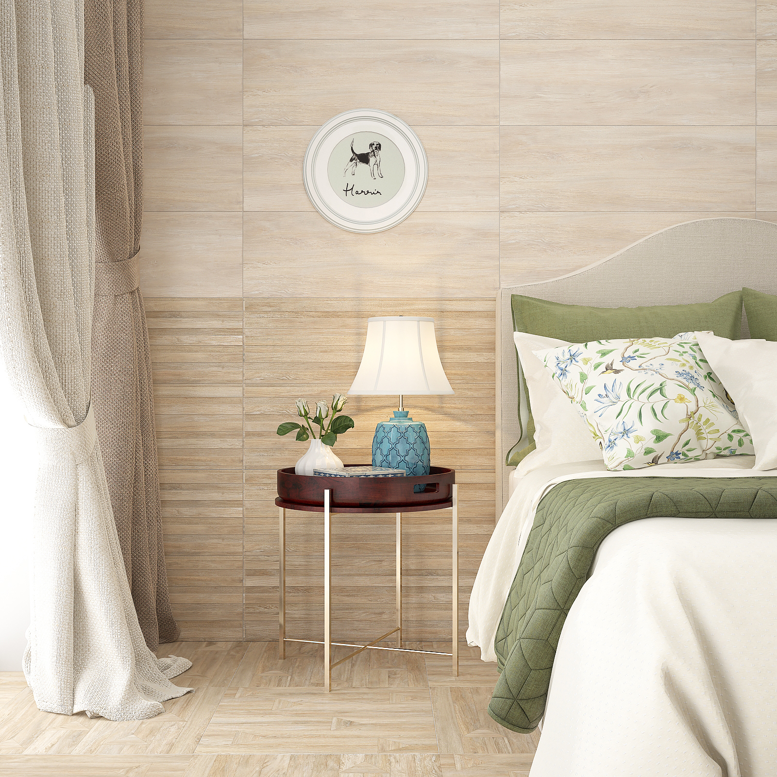 Изображение товара Керамин Бунгало 00-002334ekb 30x90 см настенная плитка бежевый