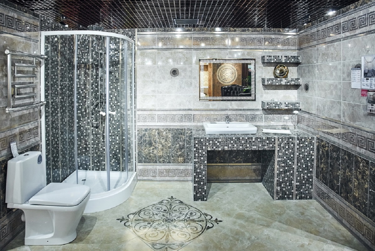 Изображение товара Напольная плитка Керамин Эллада 6243prm 40x40см бежевый дизайн для кухни и ванной