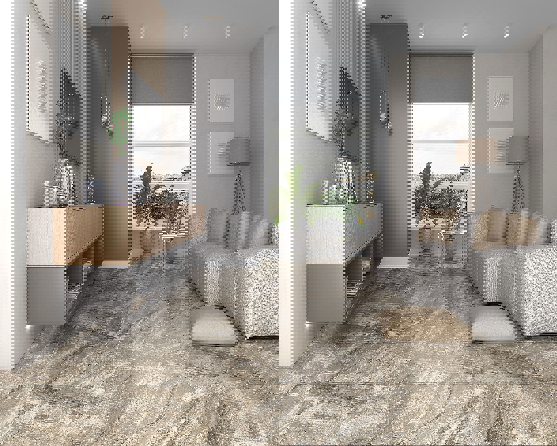 Изображение товара Керамогранит Laparet Irida серый 60x60 см матовый для пола и стен