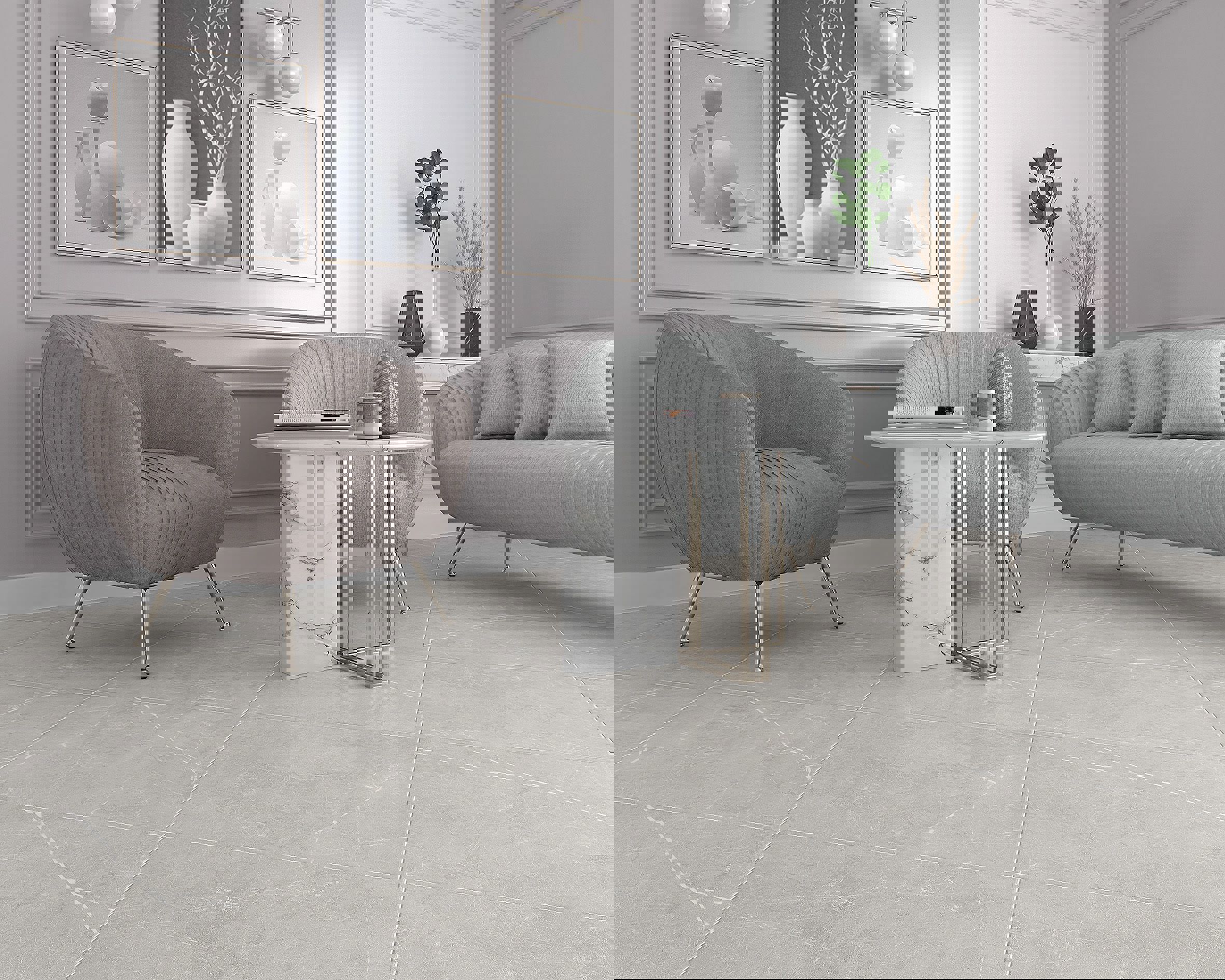 Изображение товара Керамогранит Laparet Scandy серый 60x60 см матовый для пола и стен