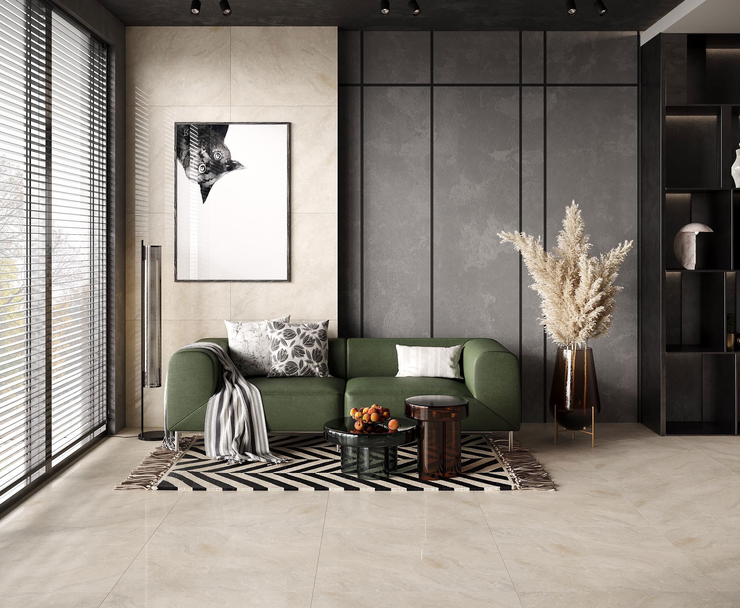 Изображение товара Керамогранит Laparet New York Ivory 80x80 см мраморный для пола и стен