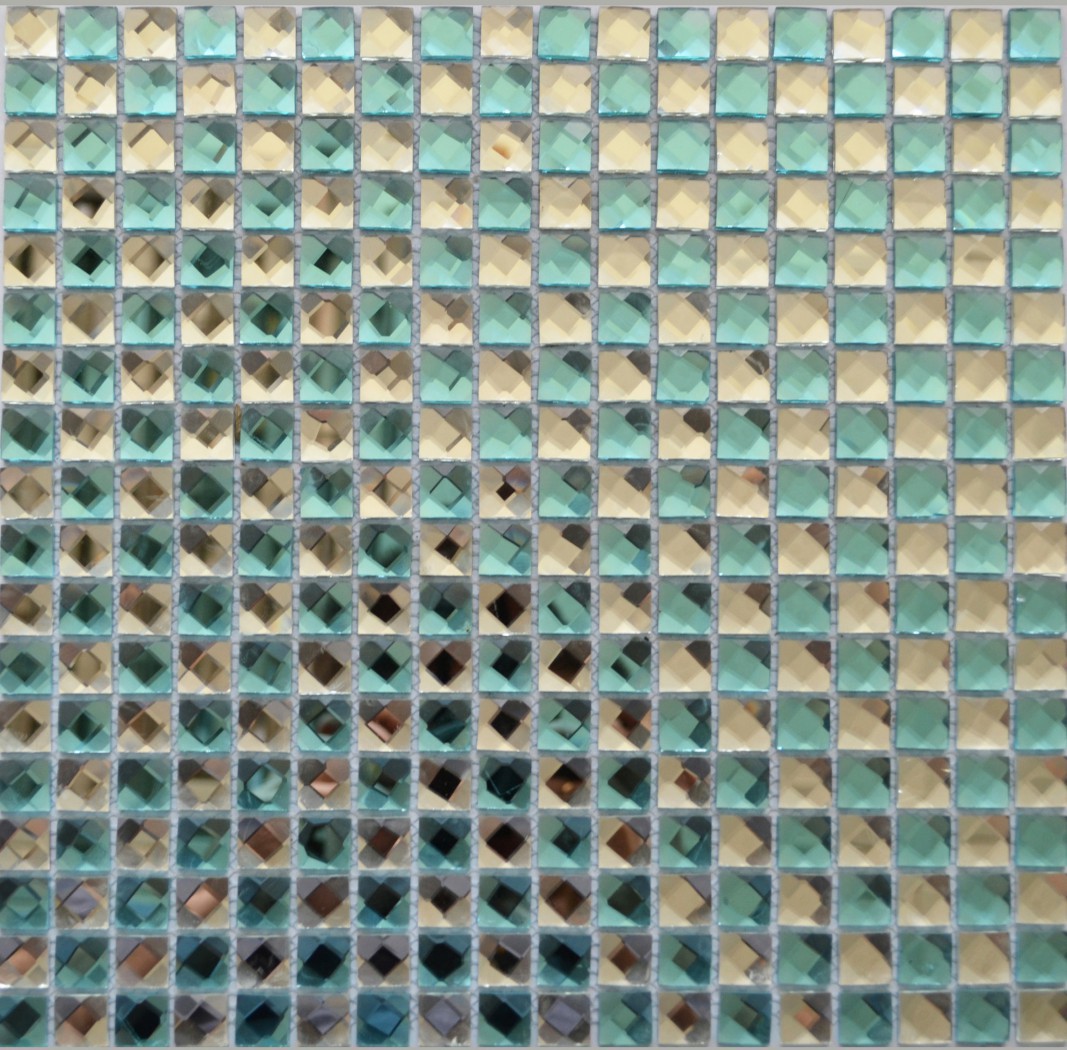 Изображение товара Декоративная мозаика Керамоград 30x30см разноцветная для интерьера бассейна и ванной