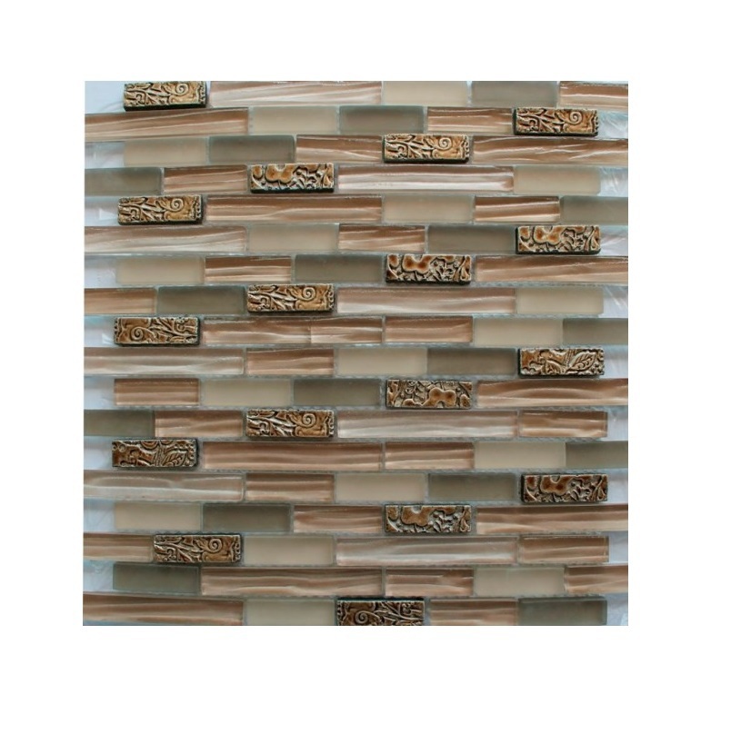 Изображение товара Мозаика КЕРАМОГРАД SZ-003ekb 30x30 Бежево-коричневая