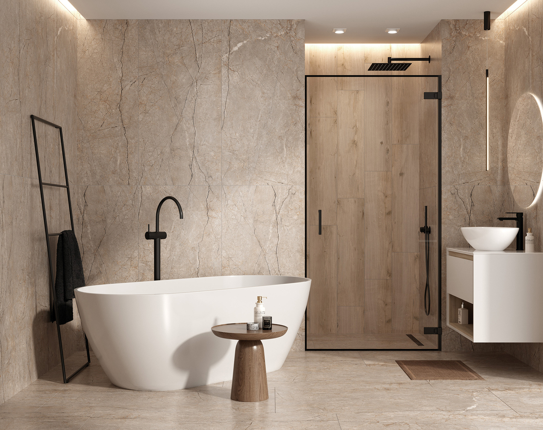 Изображение товара Керамогранит Cersanit Silver roots A17124 60x120см цвет серый/серебристый