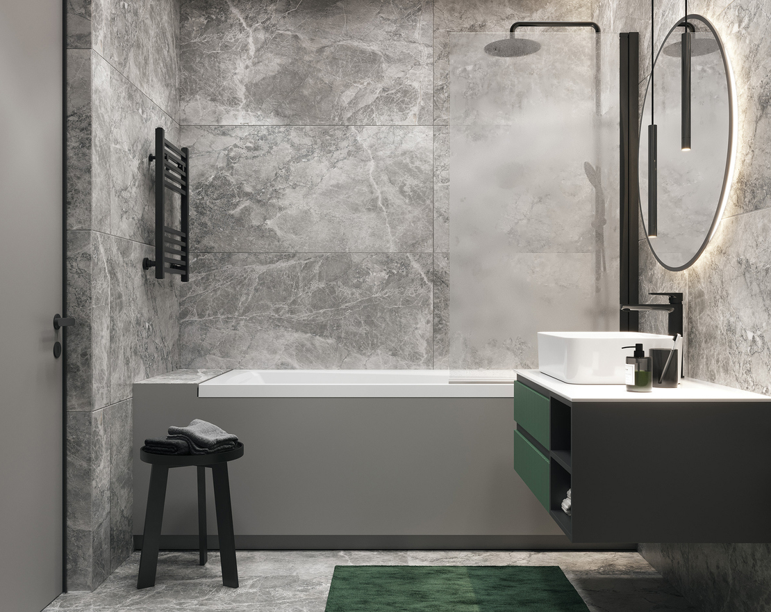 Изображение товара Керамогранит CERSANIT Grigio nuovalato A17125 60x120 см серый/серебристый