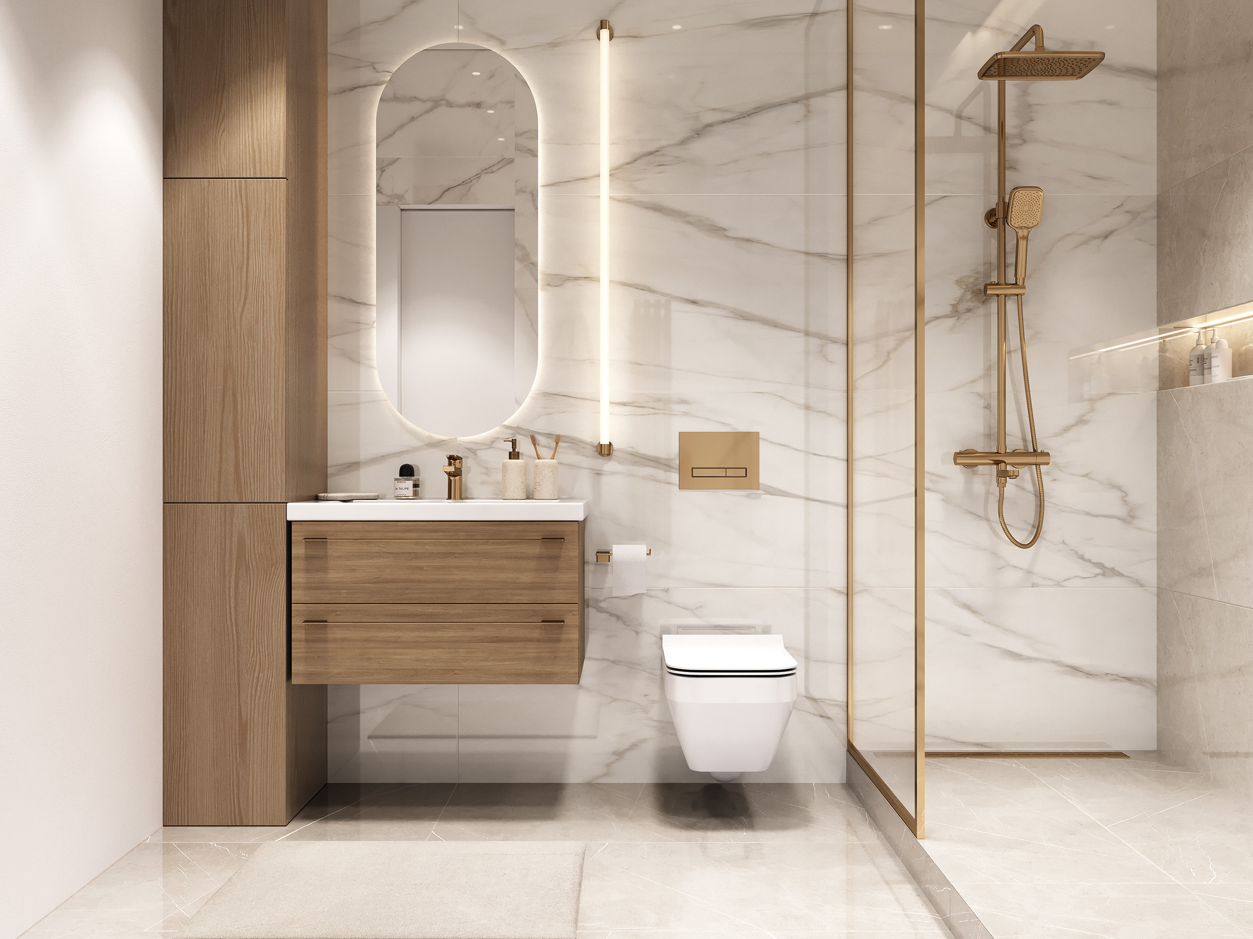 Изображение товара Керамогранит Cersanit Light marquina A17130 60x120 см бежевый