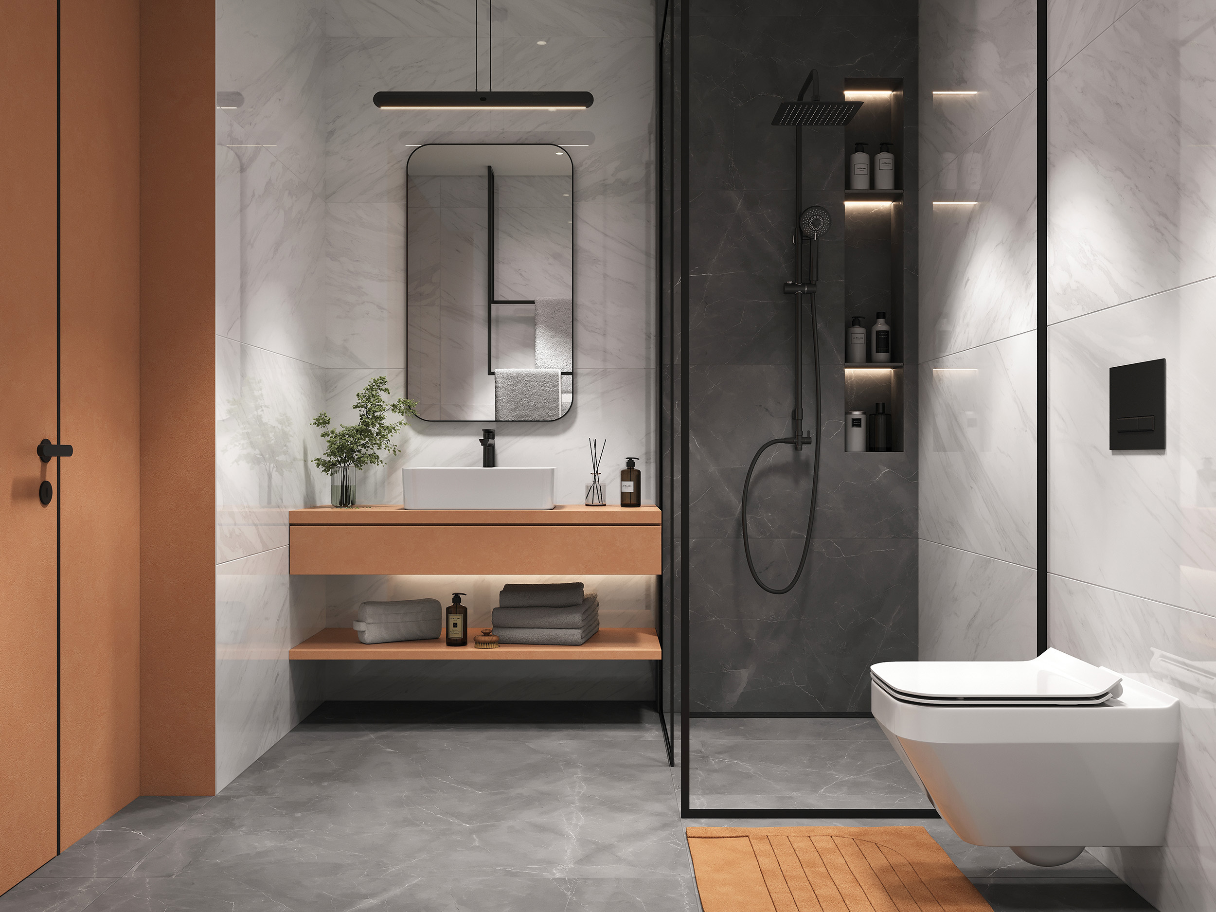 Изображение товара Керамогранит Cersanit Electric Mist 60x120 см серый серебристый для пола и стен