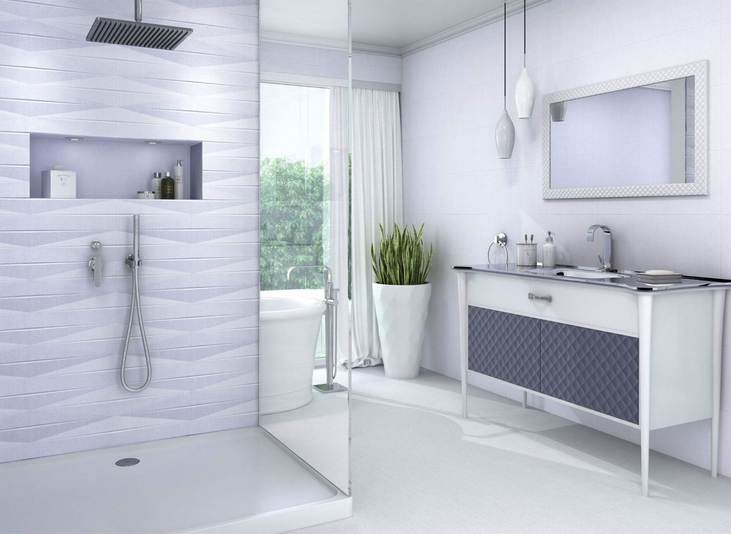 Изображение товара Плитка керамическая Granito Viva Blancoekb 28х70 см матовая белая