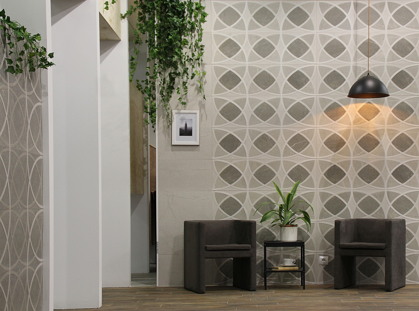 Изображение товара Керамическая плитка Granito Sfera white Decoekb 31.5x99см цвет светло-серый, белый