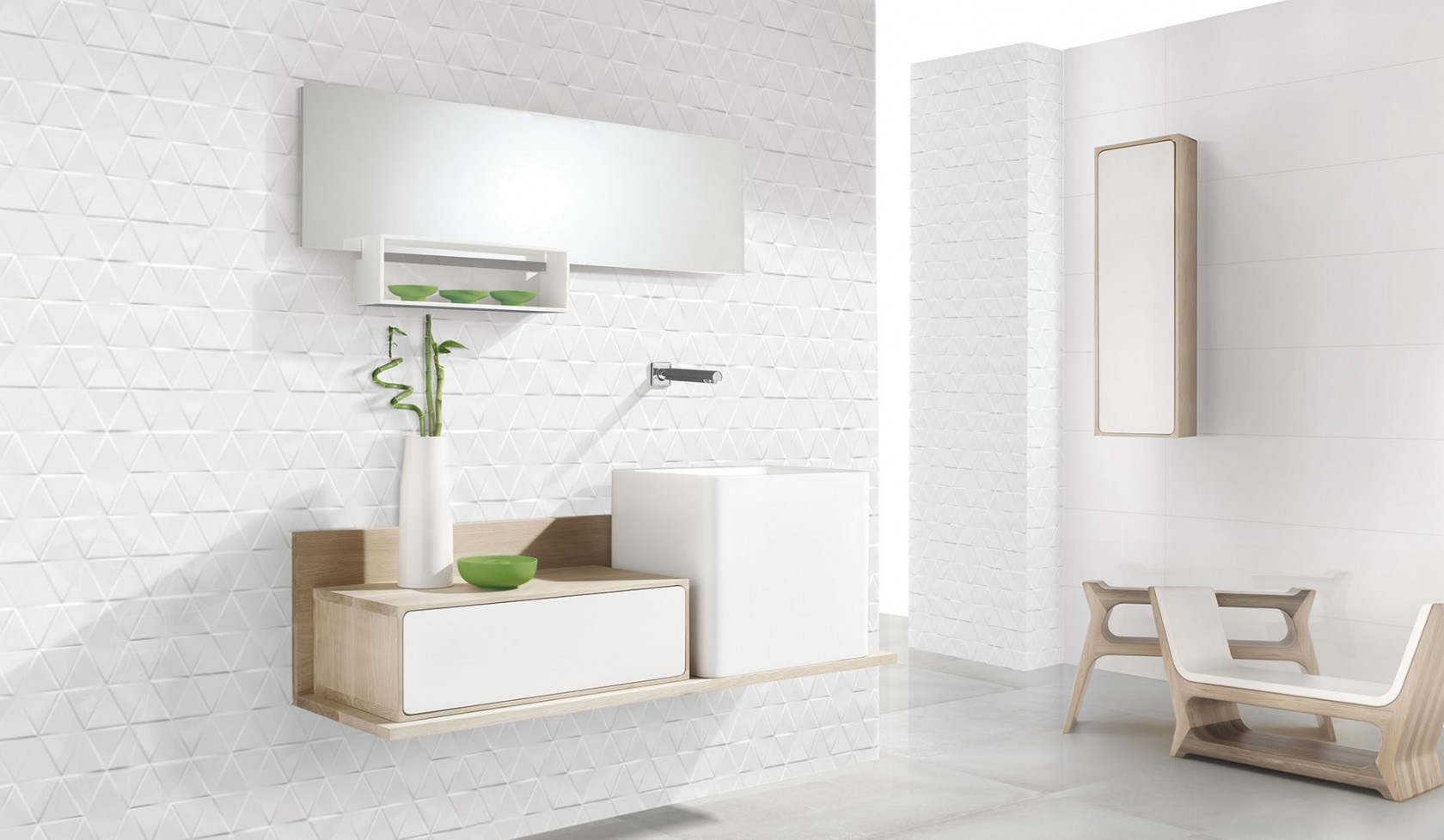 Изображение товара Плитка Granito SADA Elixir Blancoekb 30x70 — белый глянцевый керамический настенный настенный