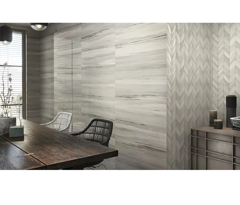 Изображение товара Керамическая плитка Granito Riverdale Aden Whiteekb 30x90см цвет белый, бежевый