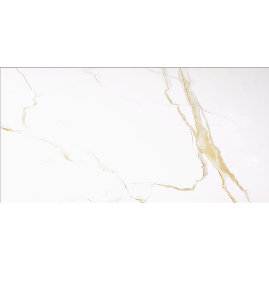 Изображение товара Керамогранит Granito Golden CARRARAekb 60x120см цвет белый, золотой, коричневый