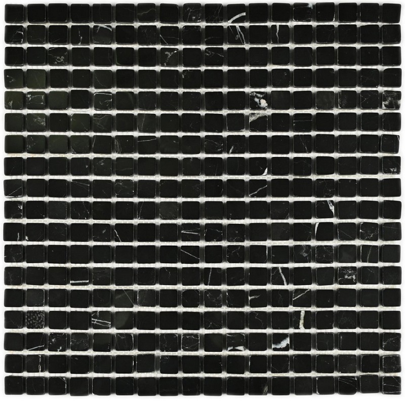 Изображение товара Декоративная каменная мозаика GRANITO Persia 30.5x30.5 см черная отделка интерьера