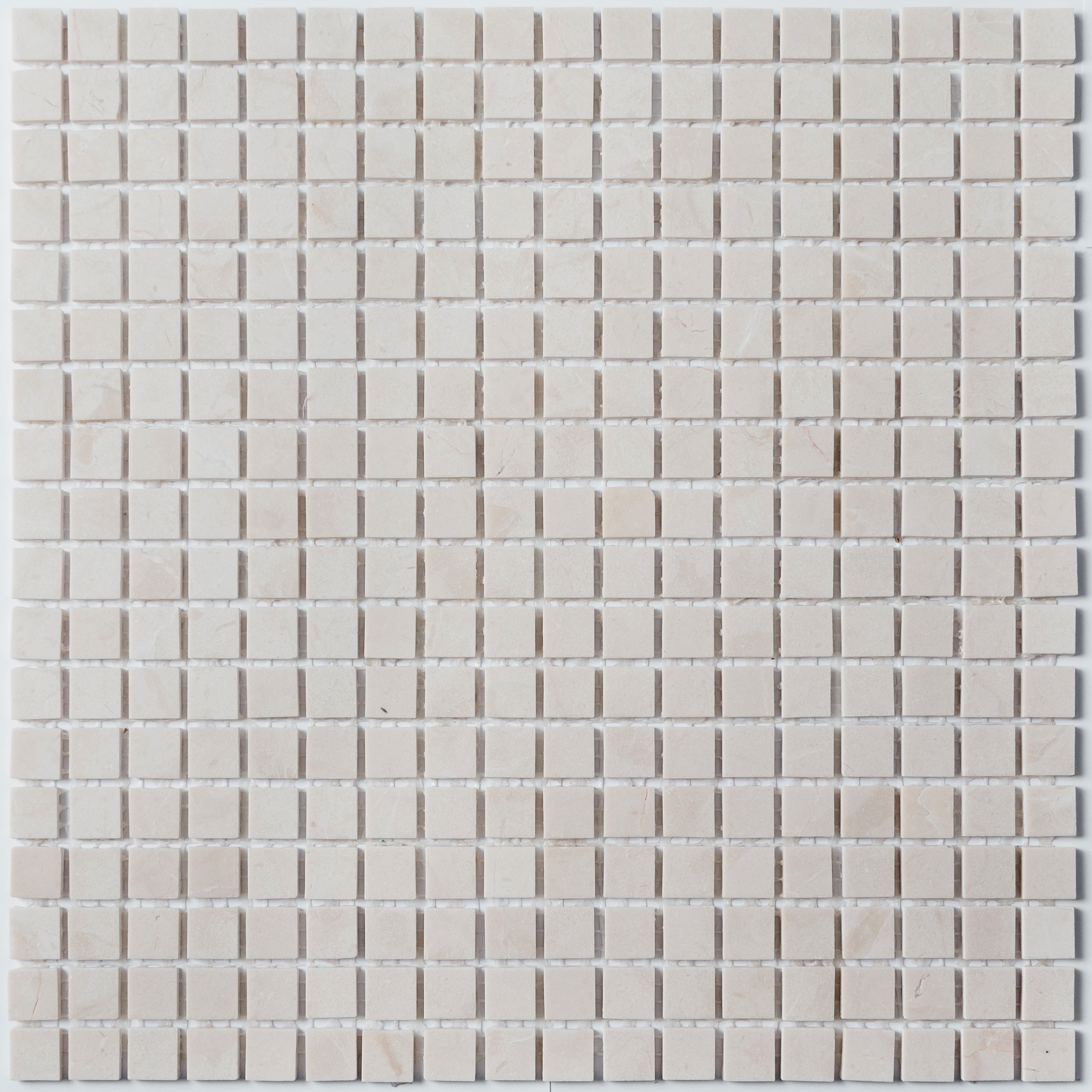 Изображение товара Декоративная мозаика из натурального мрамора Crema Marfil 30.5x30.5 см для интерьера и фасадов