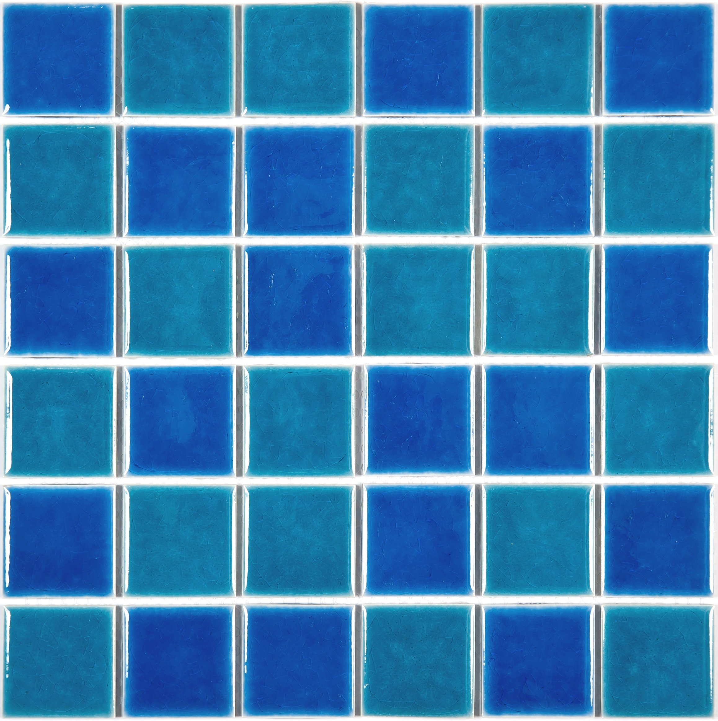 Изображение товара Декоративная мозаика Nsmosaic Pw4848-17 NS08PL0015nsk 30.6x30.6см цвет Синий