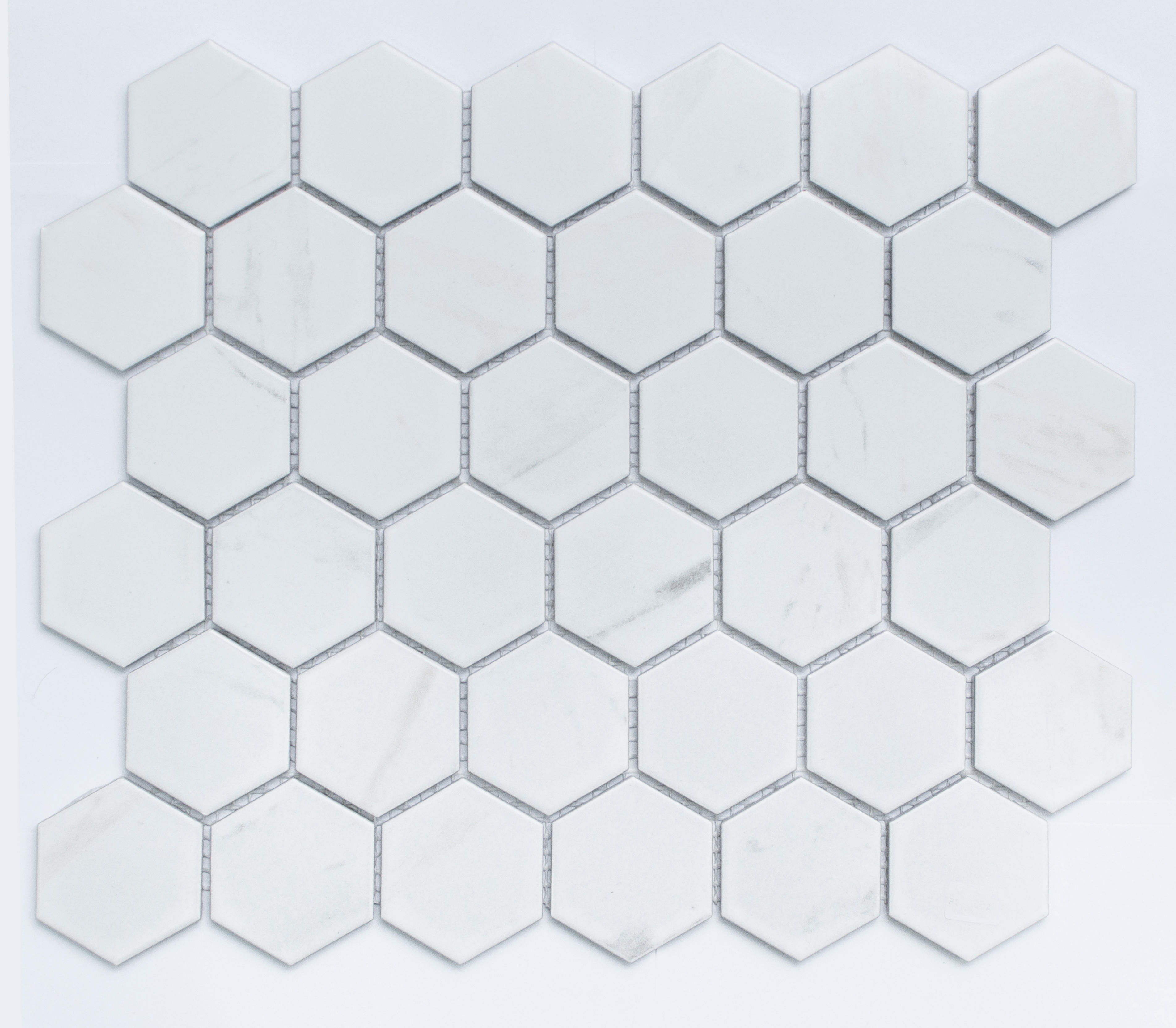 Изображение товара Декоративная керамическая мозаика NSMOSAIC Ps5159-12 28.1x32.5см белая матовая