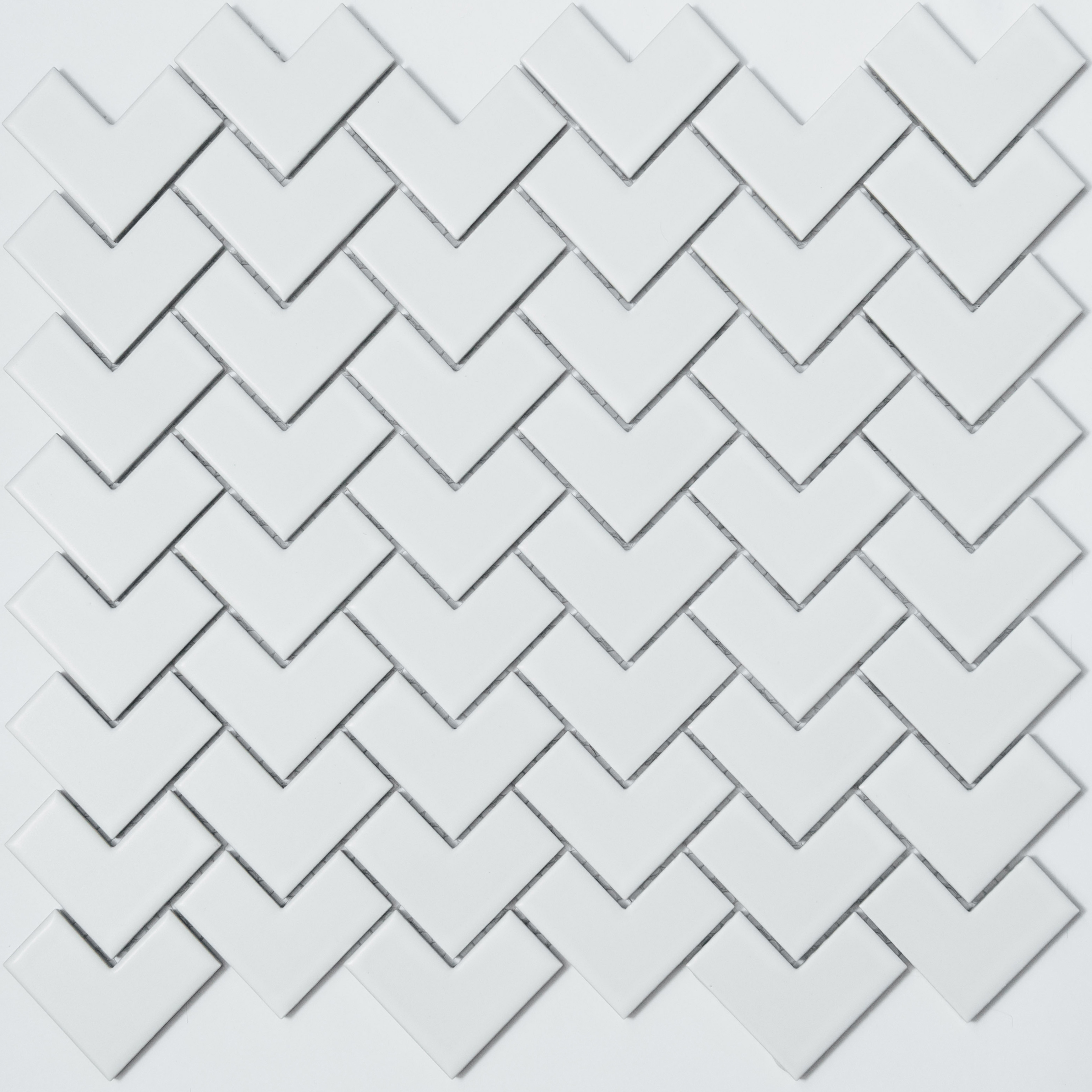 Изображение товара Декоративная керамическая мозаика NSMOSAIC Ps2548-01 белая, 31.8x28.3 см, морозостойкая