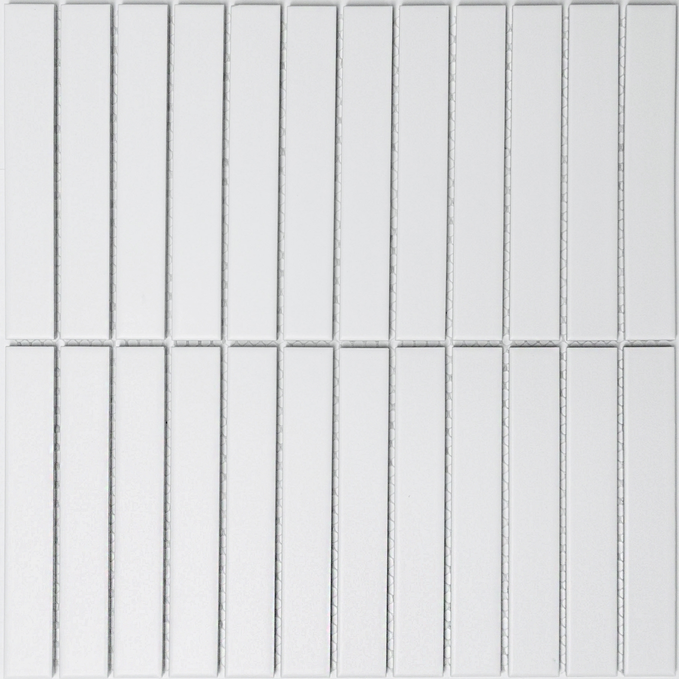 Изображение товара Декоративная керамическая мозаика NSMOSAIC P-529 30x29.6 см белая для внутренних и внешних работ