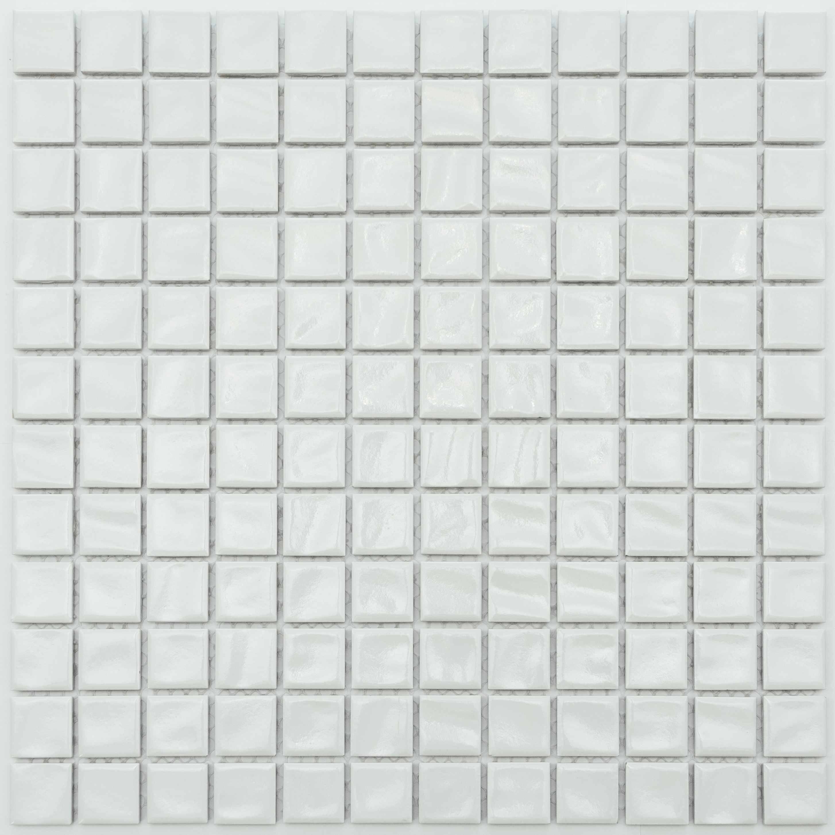 Изображение товара Декоративная керамическая мозаика NSMOSAIC 30x30 см белая глазурованная