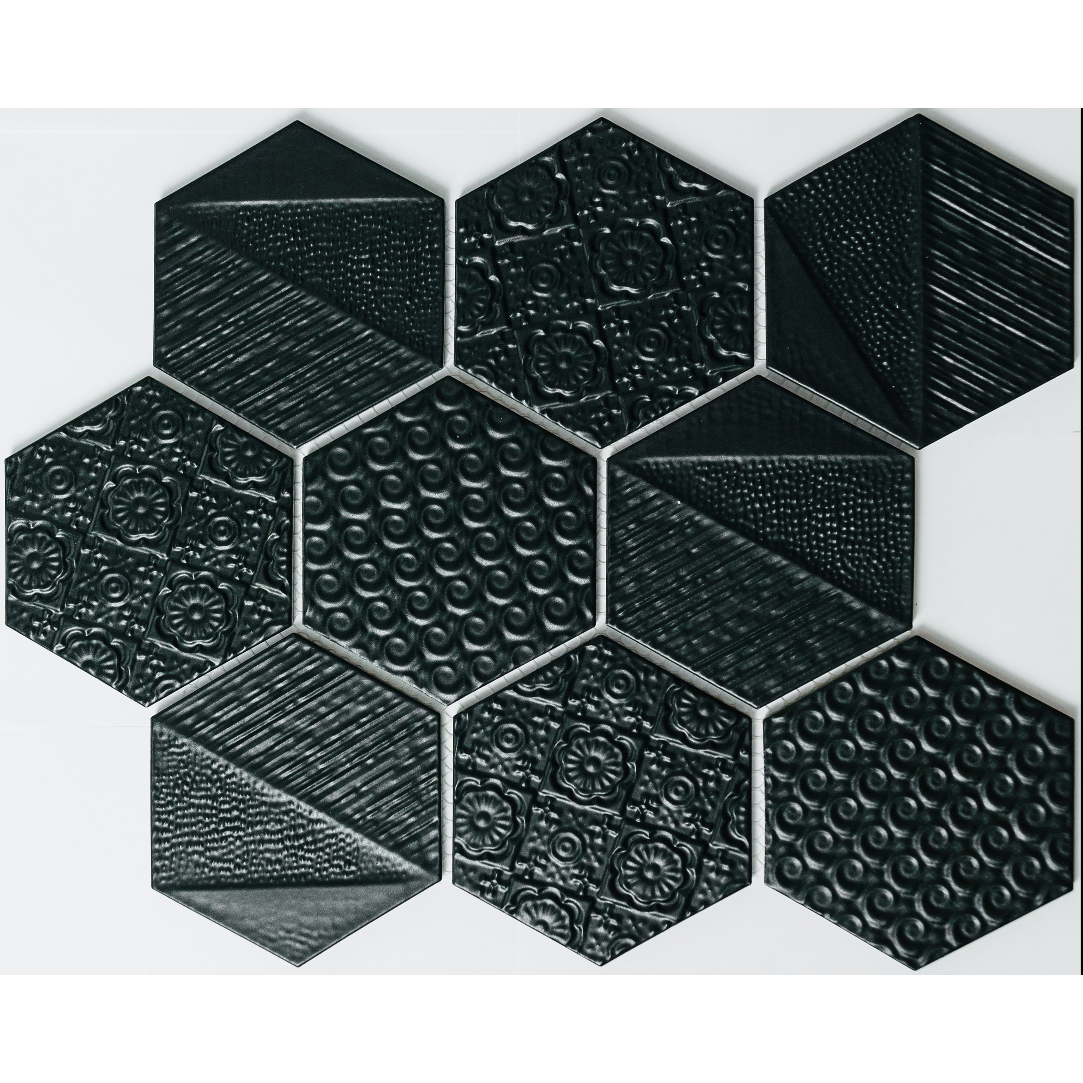 Изображение товара Декоративная мозаика Nsmosaic R-330 29.5x25.6 см черная