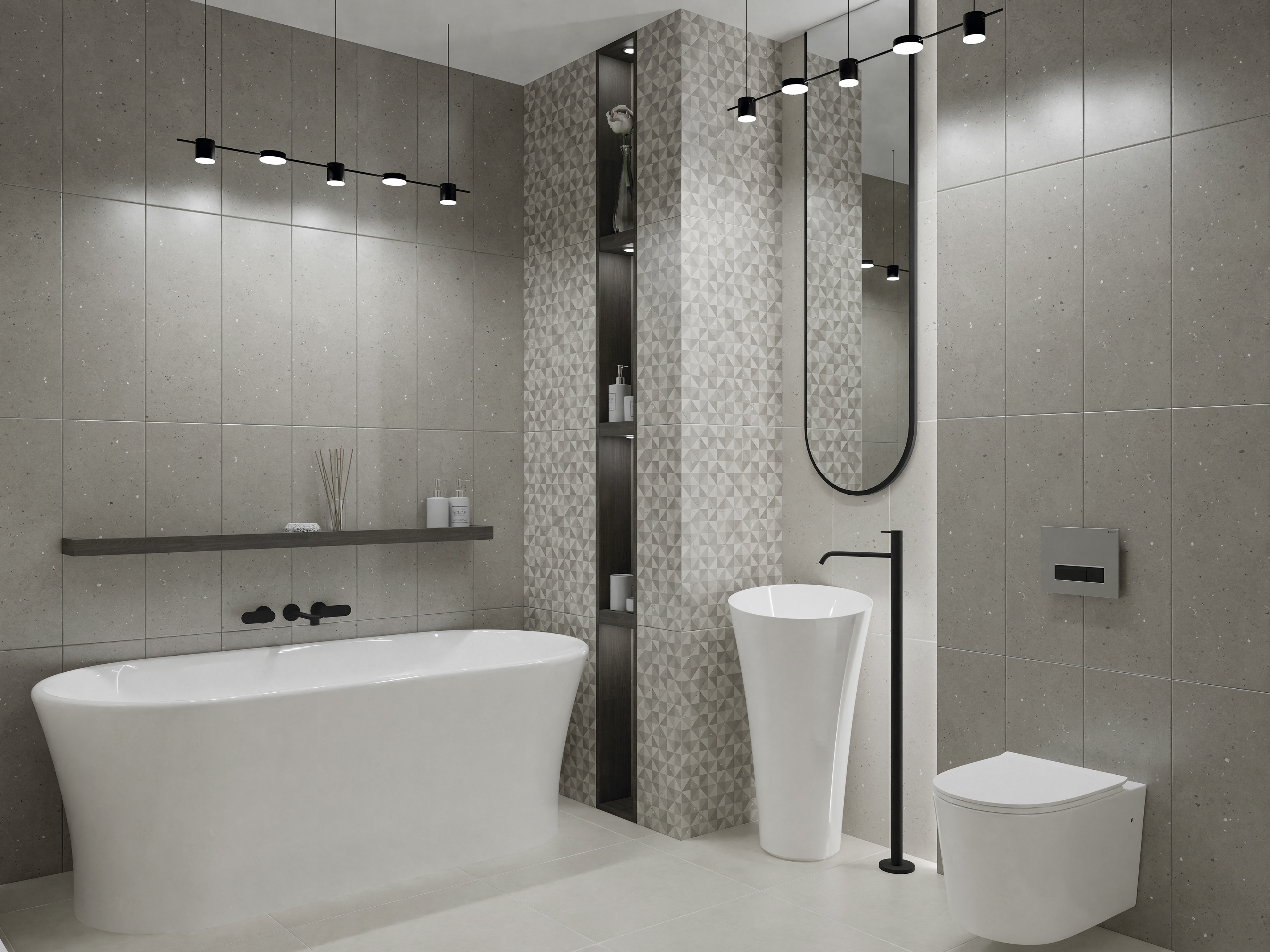 Изображение товара Настенная керамическая плитка Limestone Eletto Ceramica 24.2x70 см светло-бежевый