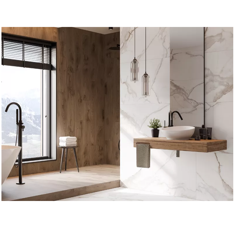 Изображение товара Керамогранит Kerranova Iceberg K-2001/MR/600x1200x10ekb 60x120см цвет бело-розовый