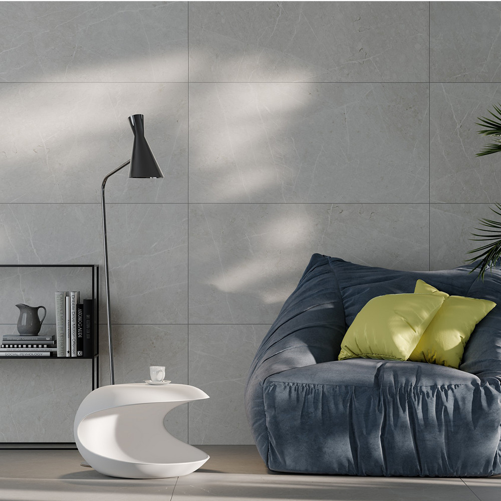 Изображение товара Керамогранит Kerranova Skala K-2201/MR/600x1200x10prm 60x120см цвет светло-серый, белый