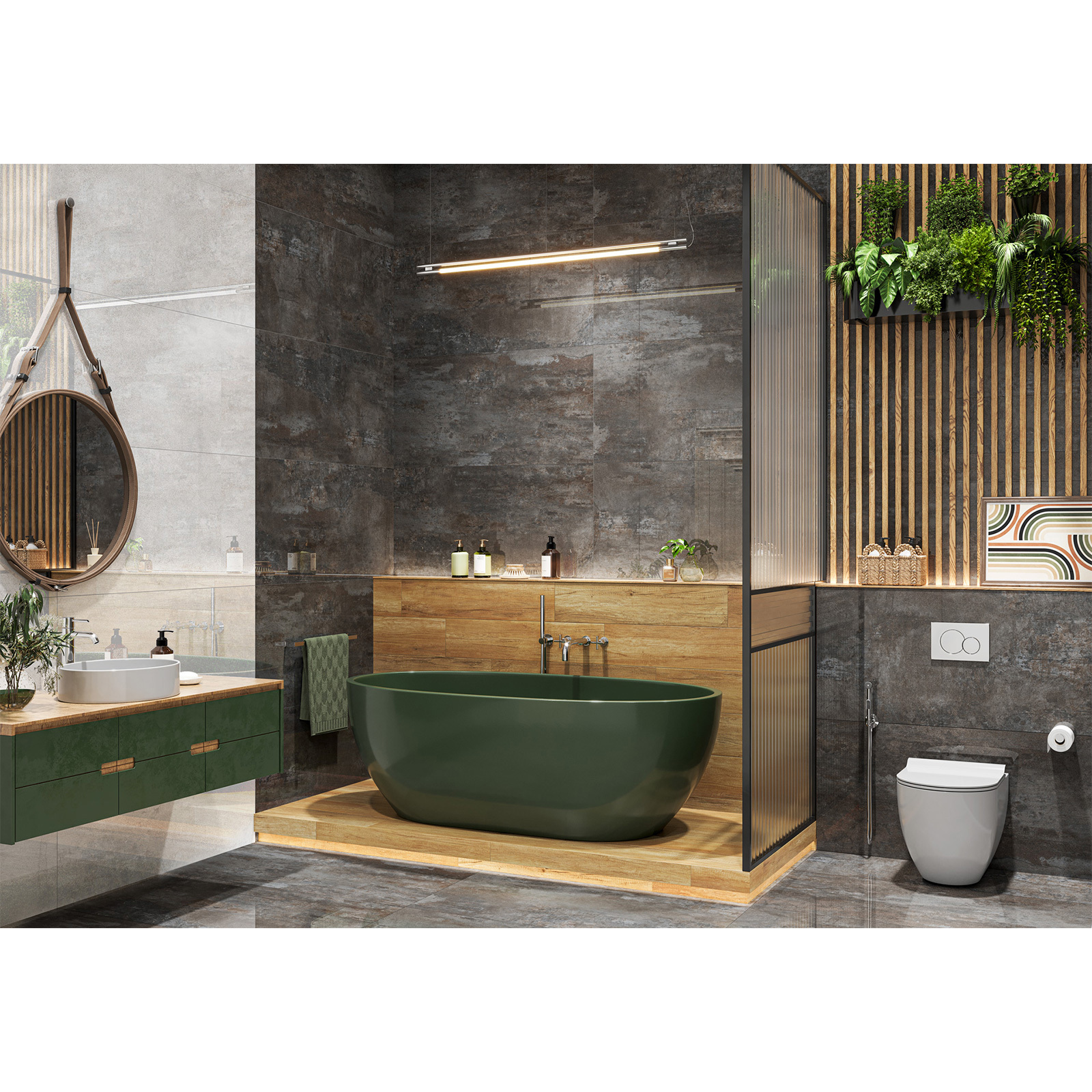 Изображение товара Керамогранит Lcm Iron graphite 60x120 см полированный для пола и стен