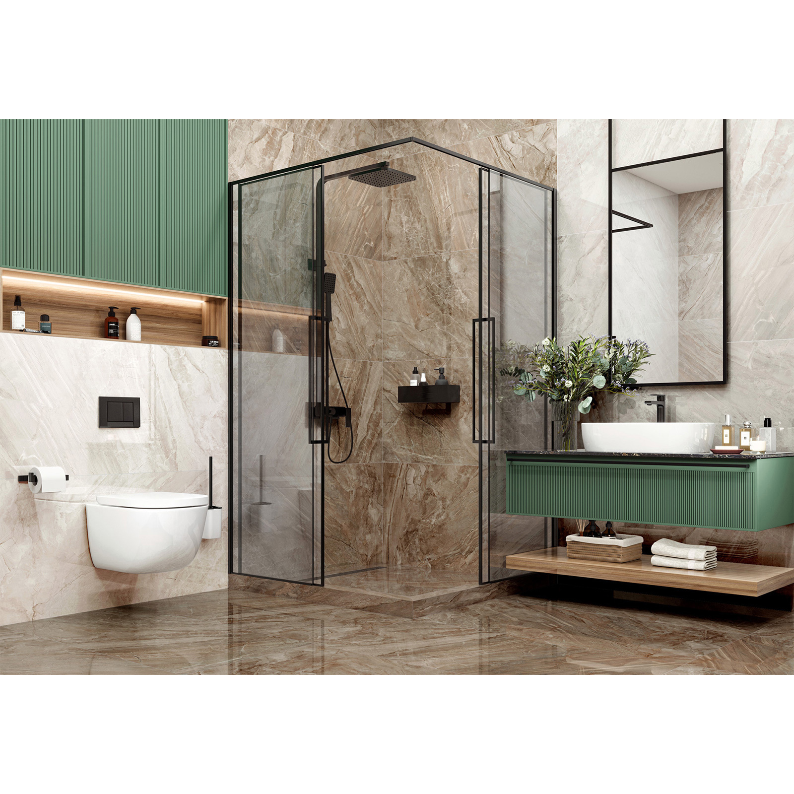 Изображение товара Керамогранит Lcm Namibia Crema 60x120 см, полированный, для стен и пола