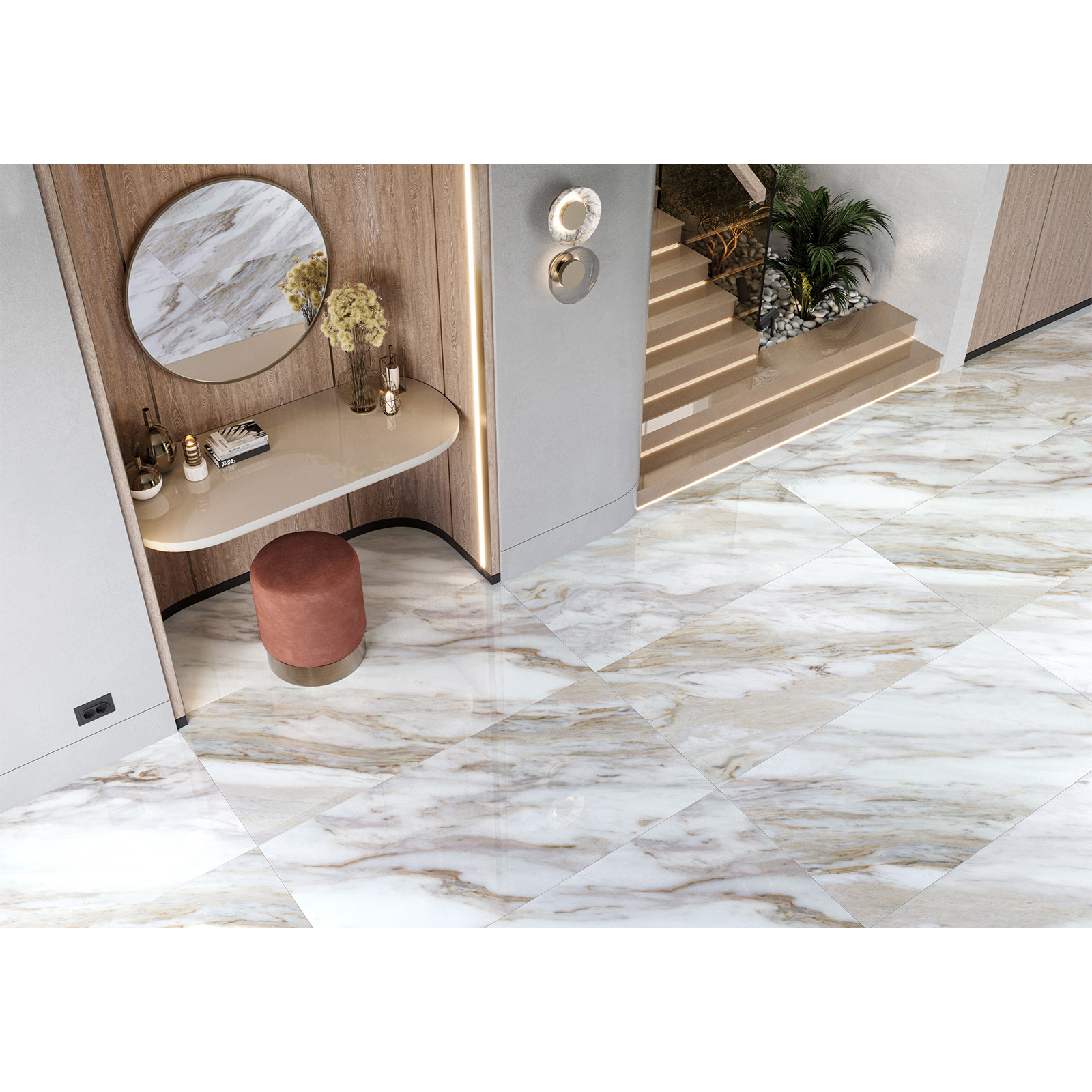 Изображение товара Керамогранит Lcm Jupiter marmo 60120JUP00P 60x120см цвет белый