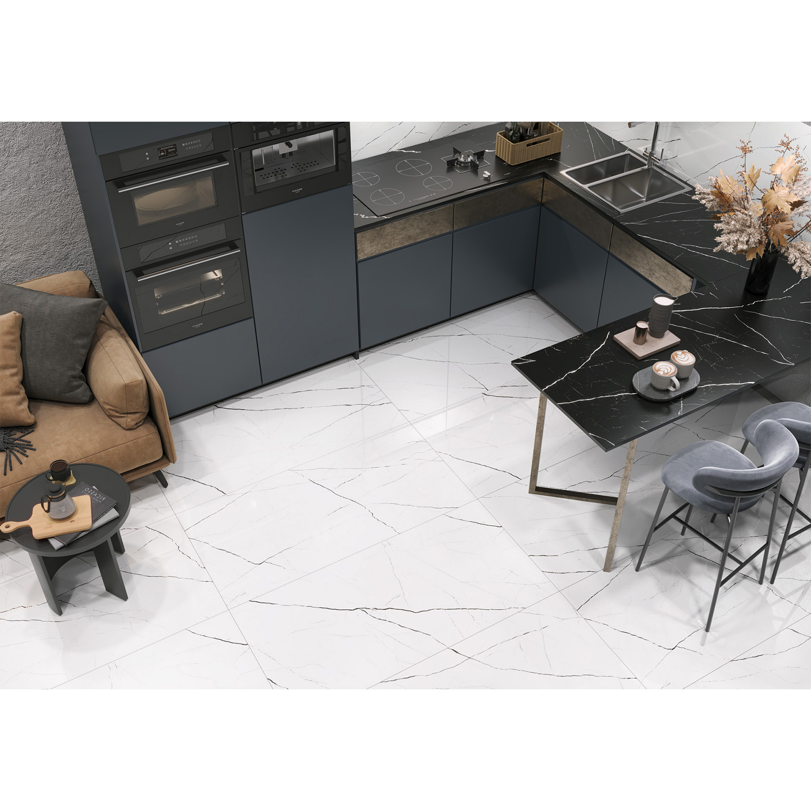 Изображение товара Керамогранит Lcm Twinstone white 60120TWN00P 60x120см цвет белый