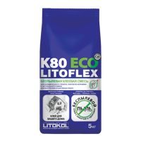 Изображение товара Клей Litokol Litoflex K80 Eco для керамической плитки керамогранита 5 кг