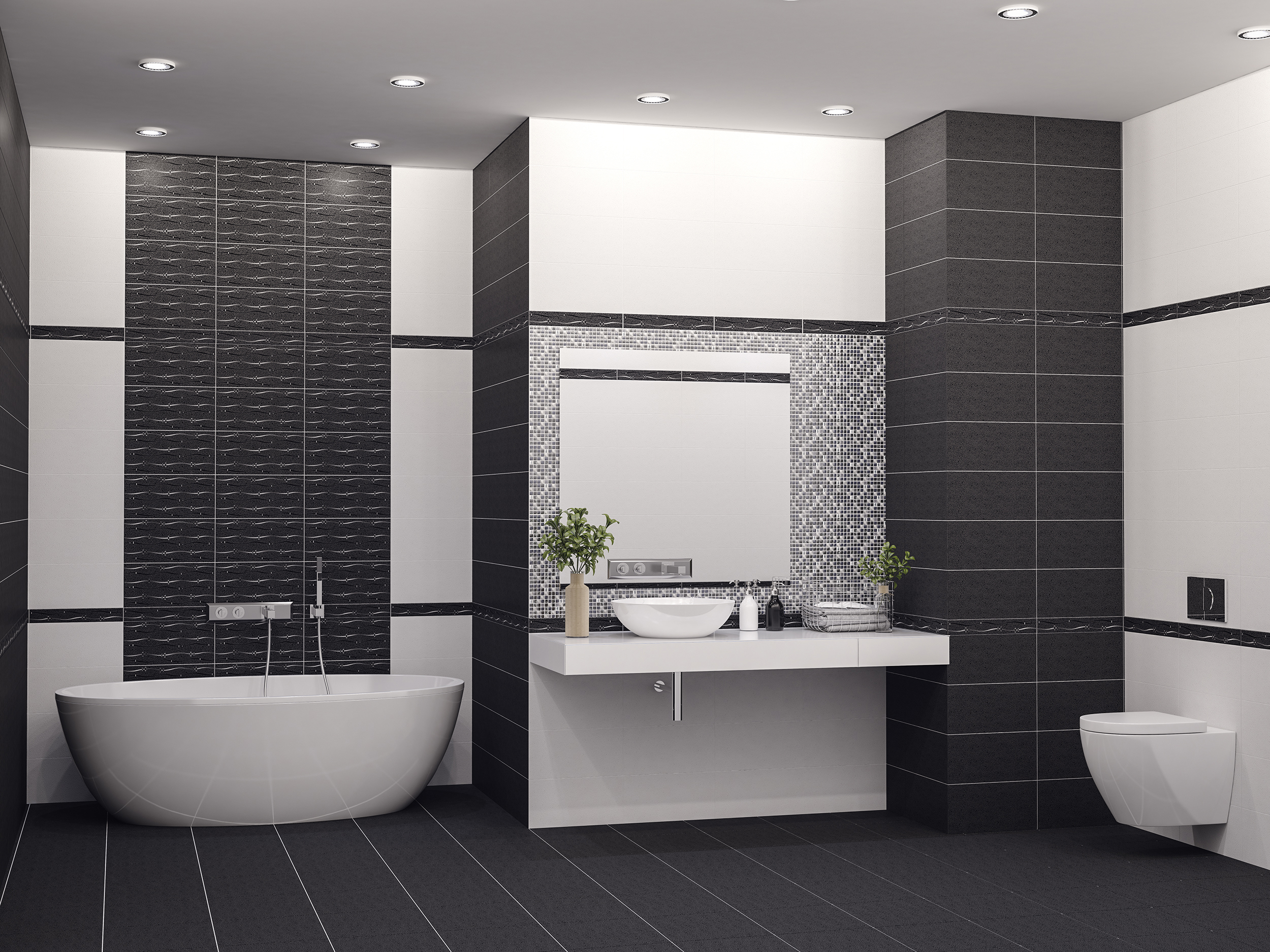 Изображение товара Плитка напольная Azori 502203002tmn Дефиле 42x42 см, цвет Черный