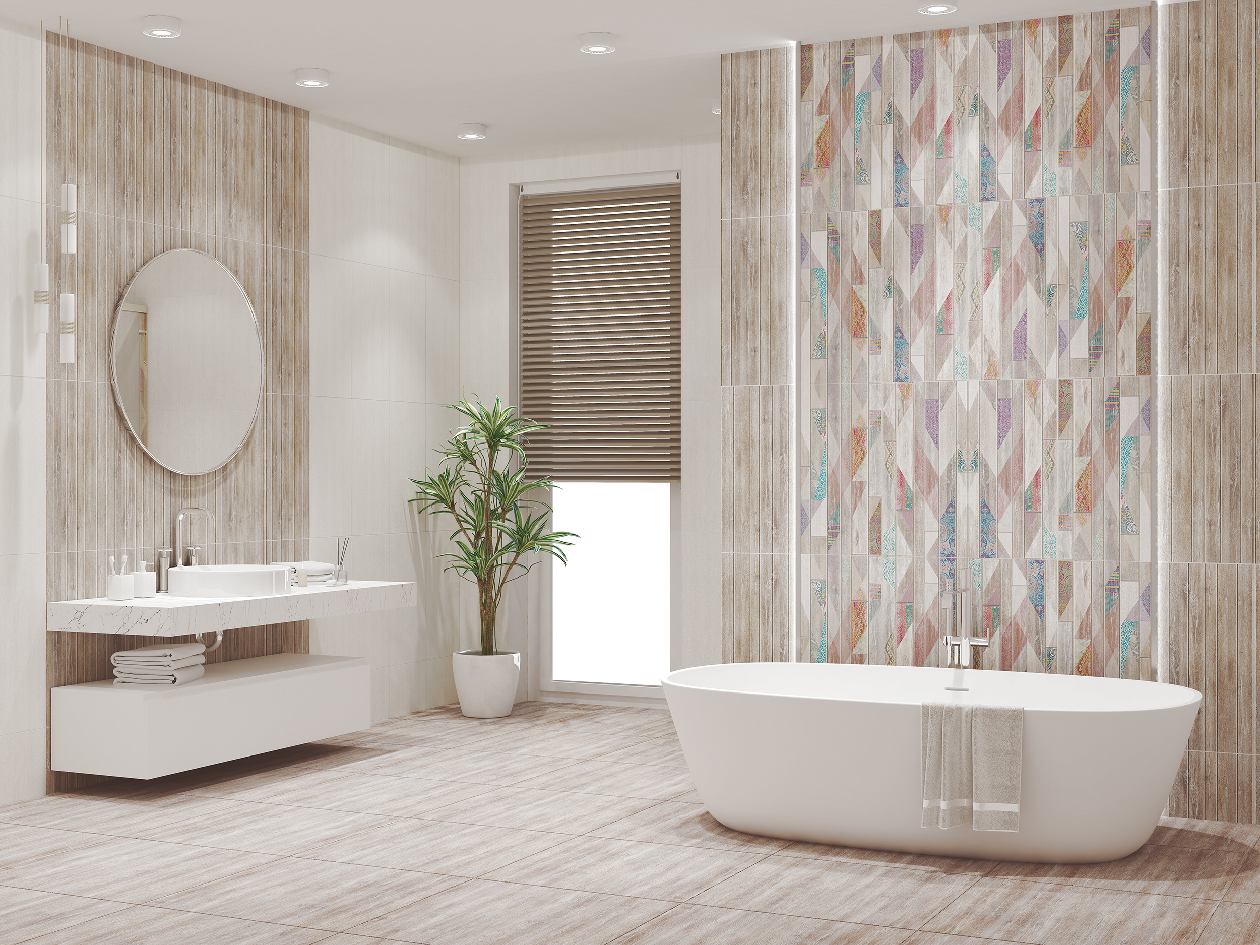Изображение товара Напольная керамическая плитка Azori Shabby 42x42 см коричневая для пола